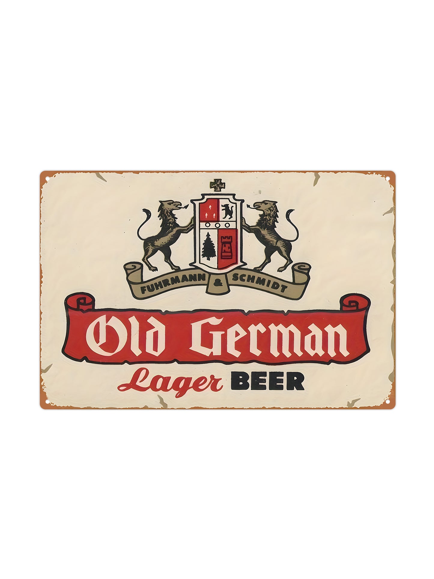 Old German Lager Beer - Metal Wall Sign