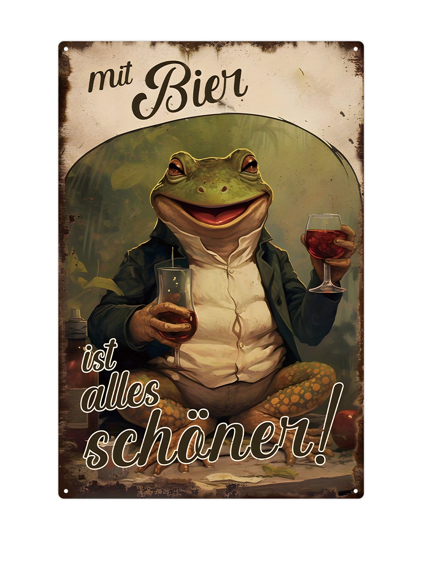 Everything is cleaner with beer! - Metal Wall Sign