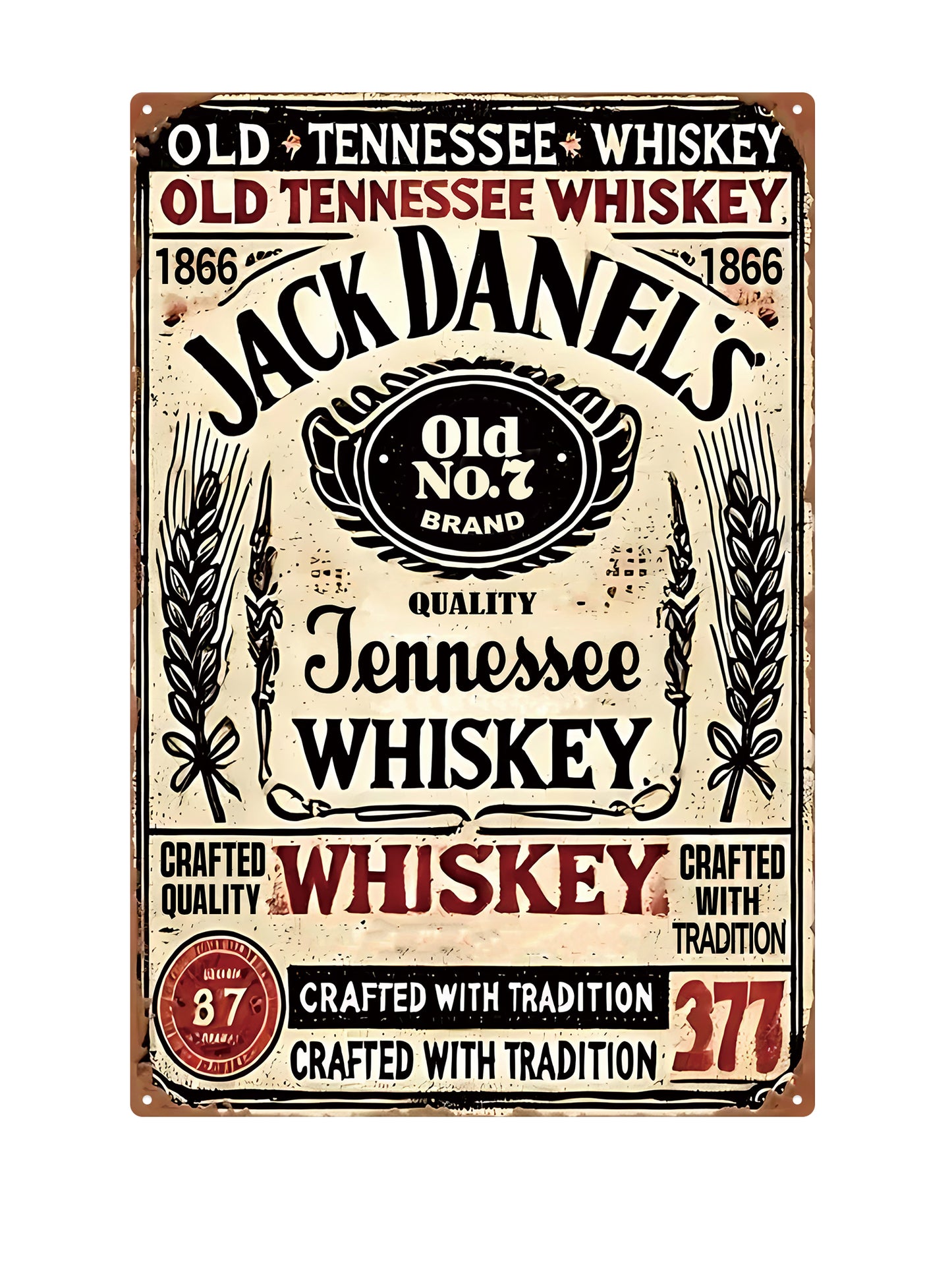 Jack Daniels - Whiskey - Metal Wall Sign