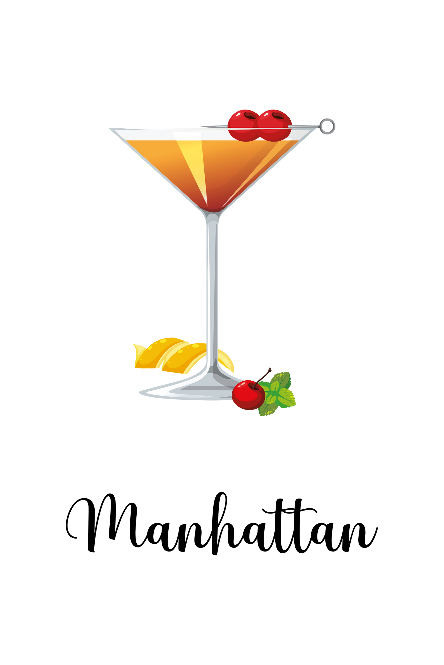 Manhattan - Cafe plate