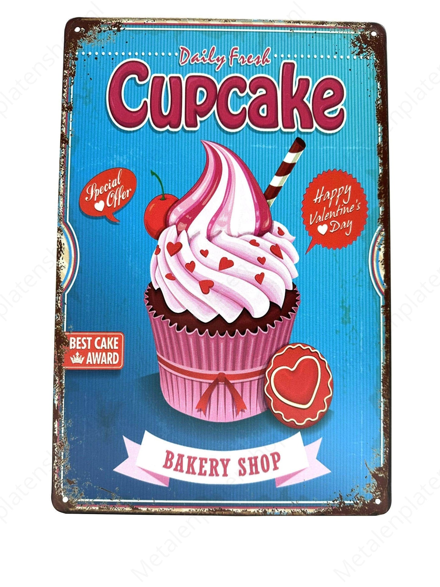 Cupcake - Metal Wall Sign