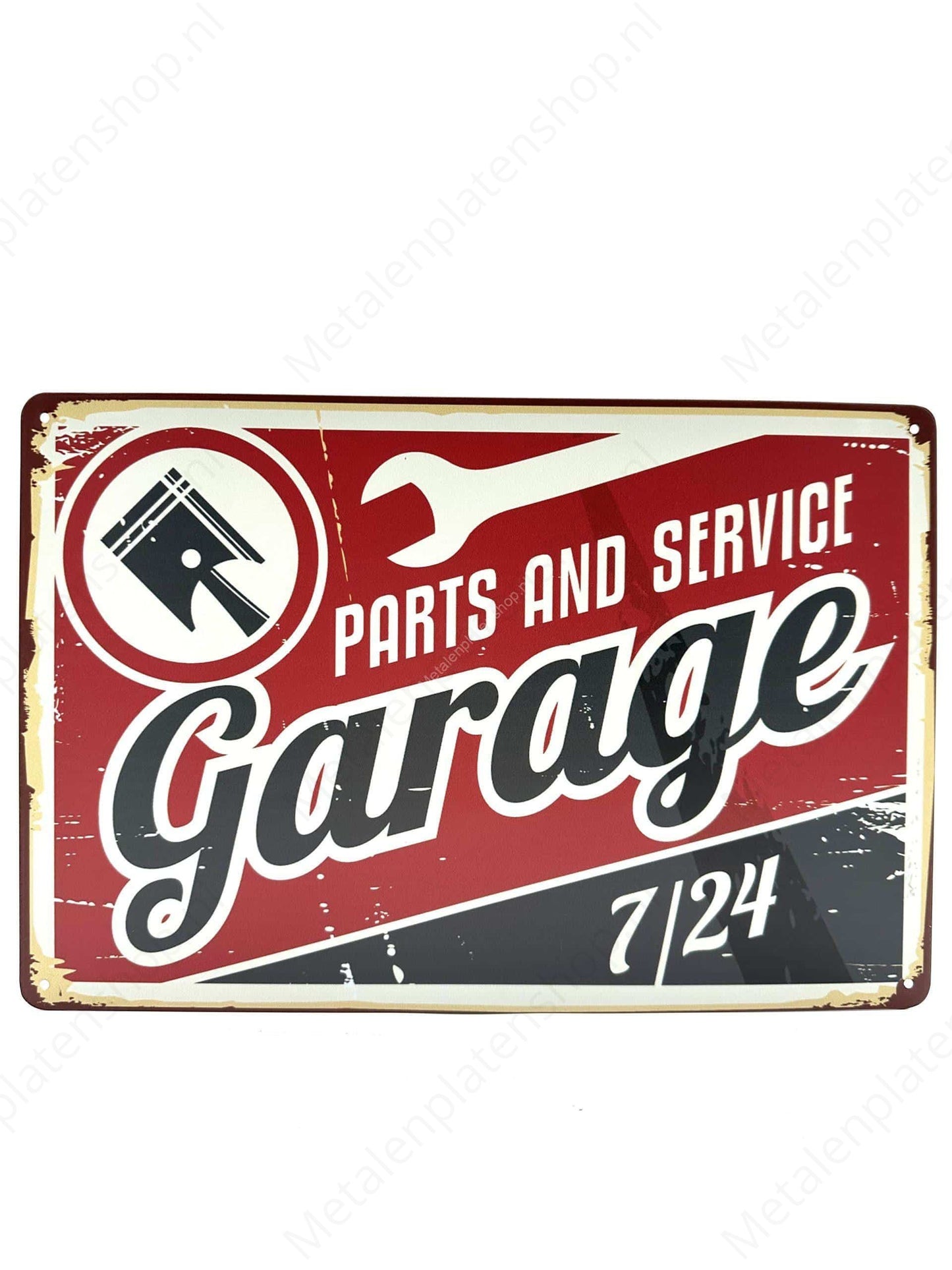 Parts and Service Garage - Metal Wall Sign