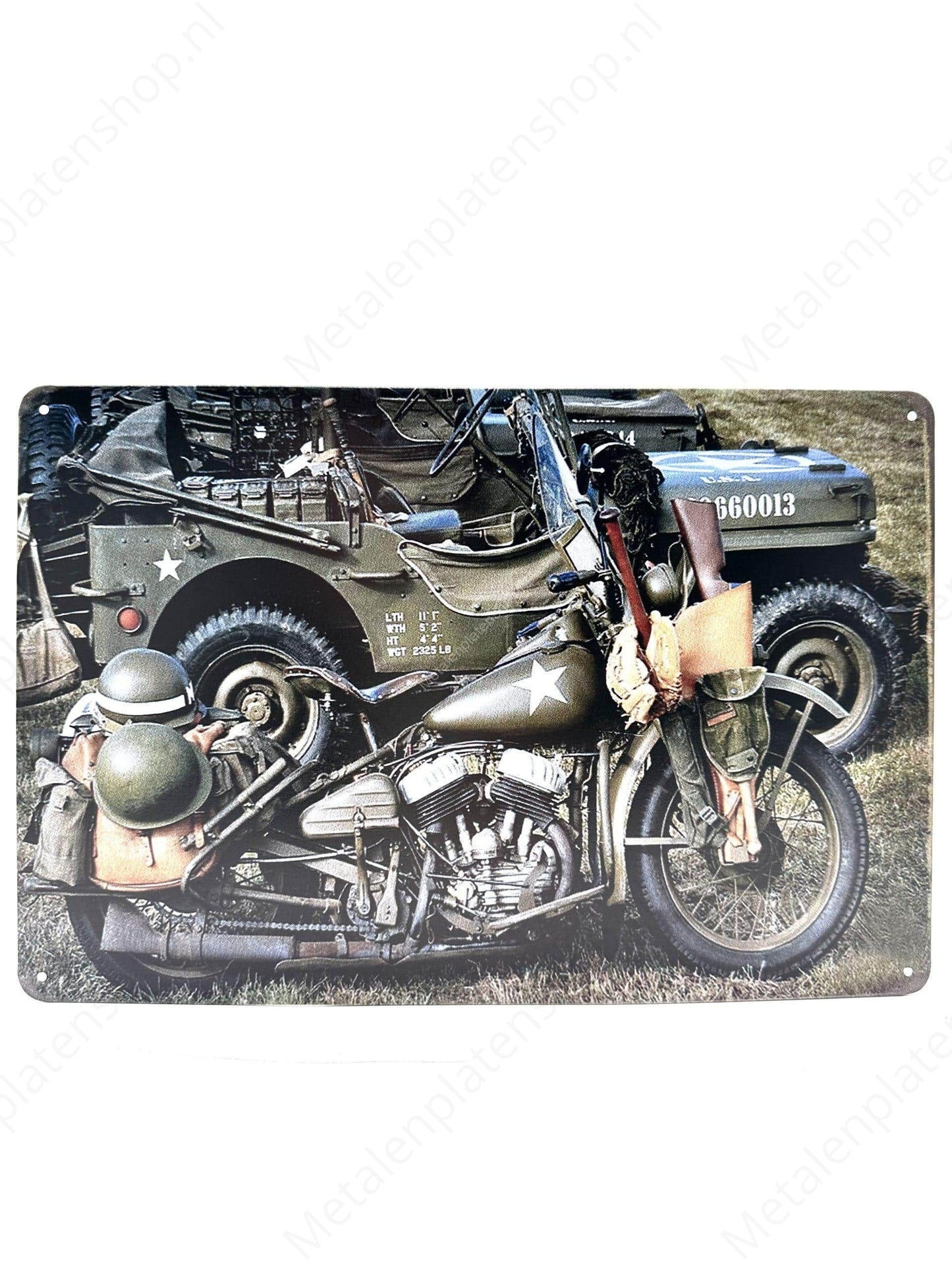 Army Motorcycle and truck