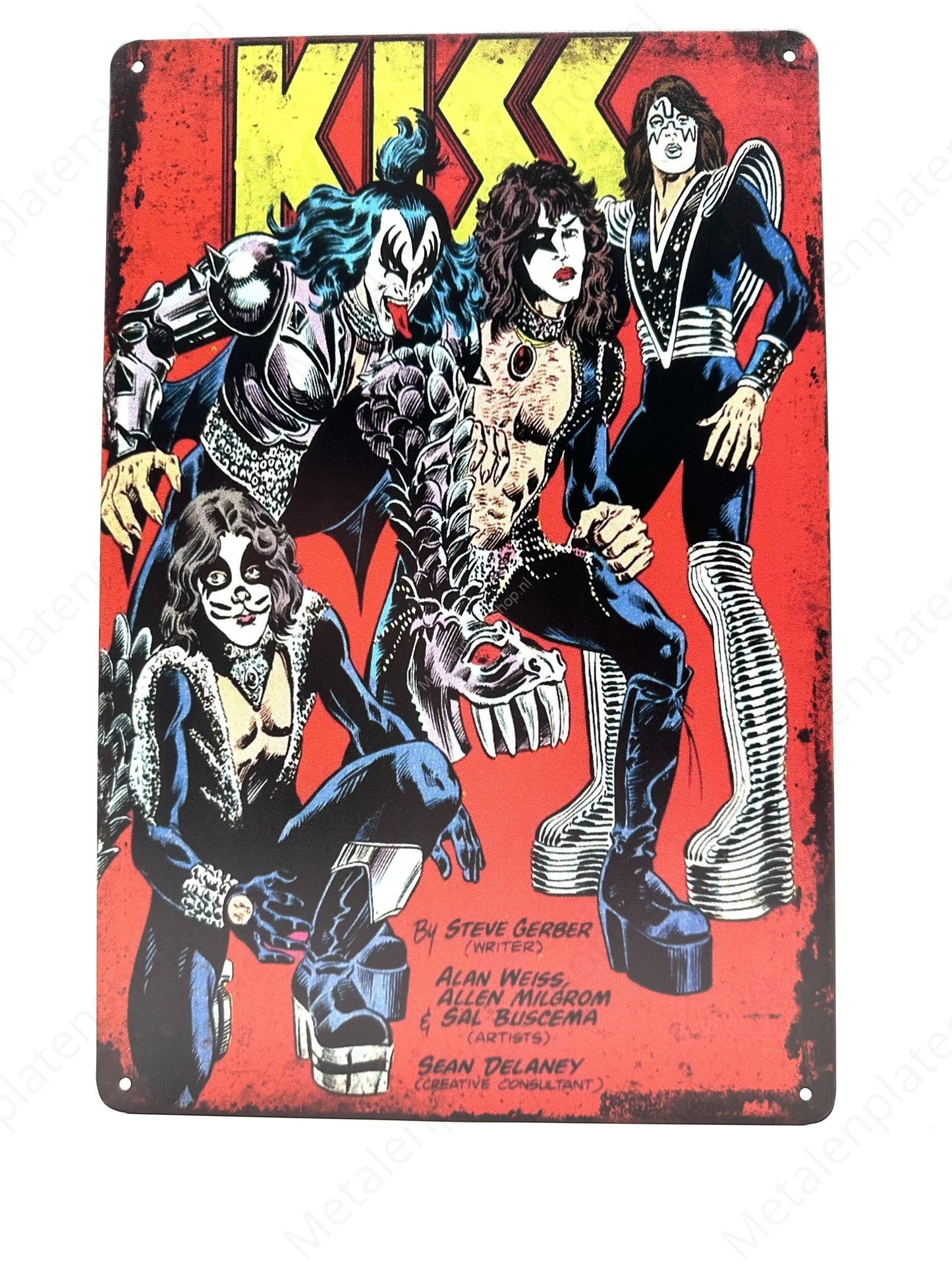 Kiss - Metal Wall Sign