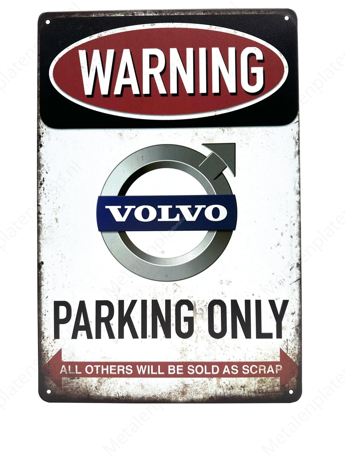Warning Volvo Parking Only
