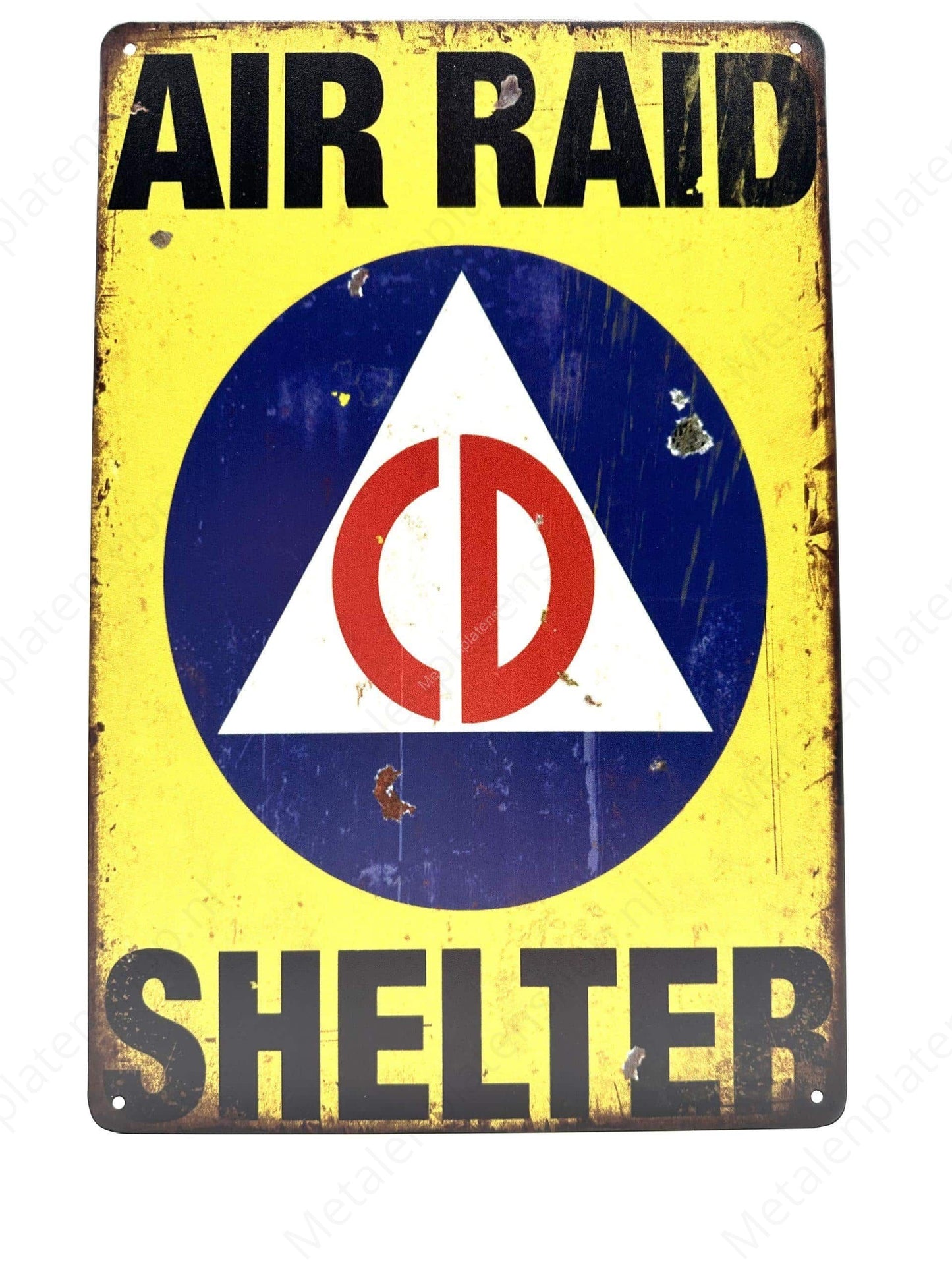 Air Paid Shelter - Metal Wall Sign