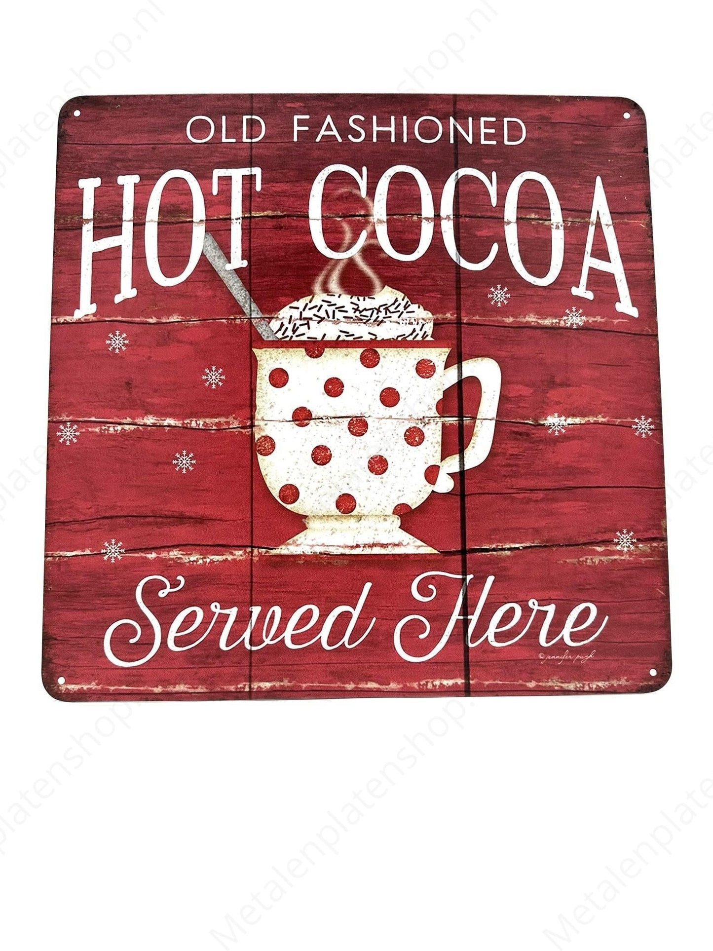 Hot Cocoa - Metal Wall Sign