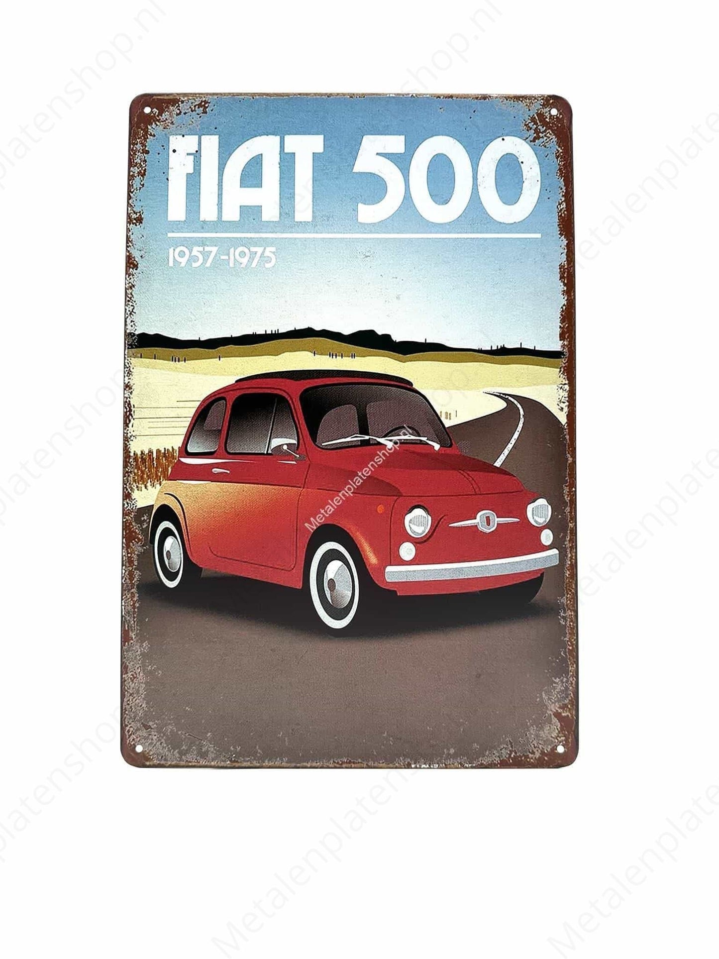 Fiat 500 - 1957-1975 - Metal Wall Sign