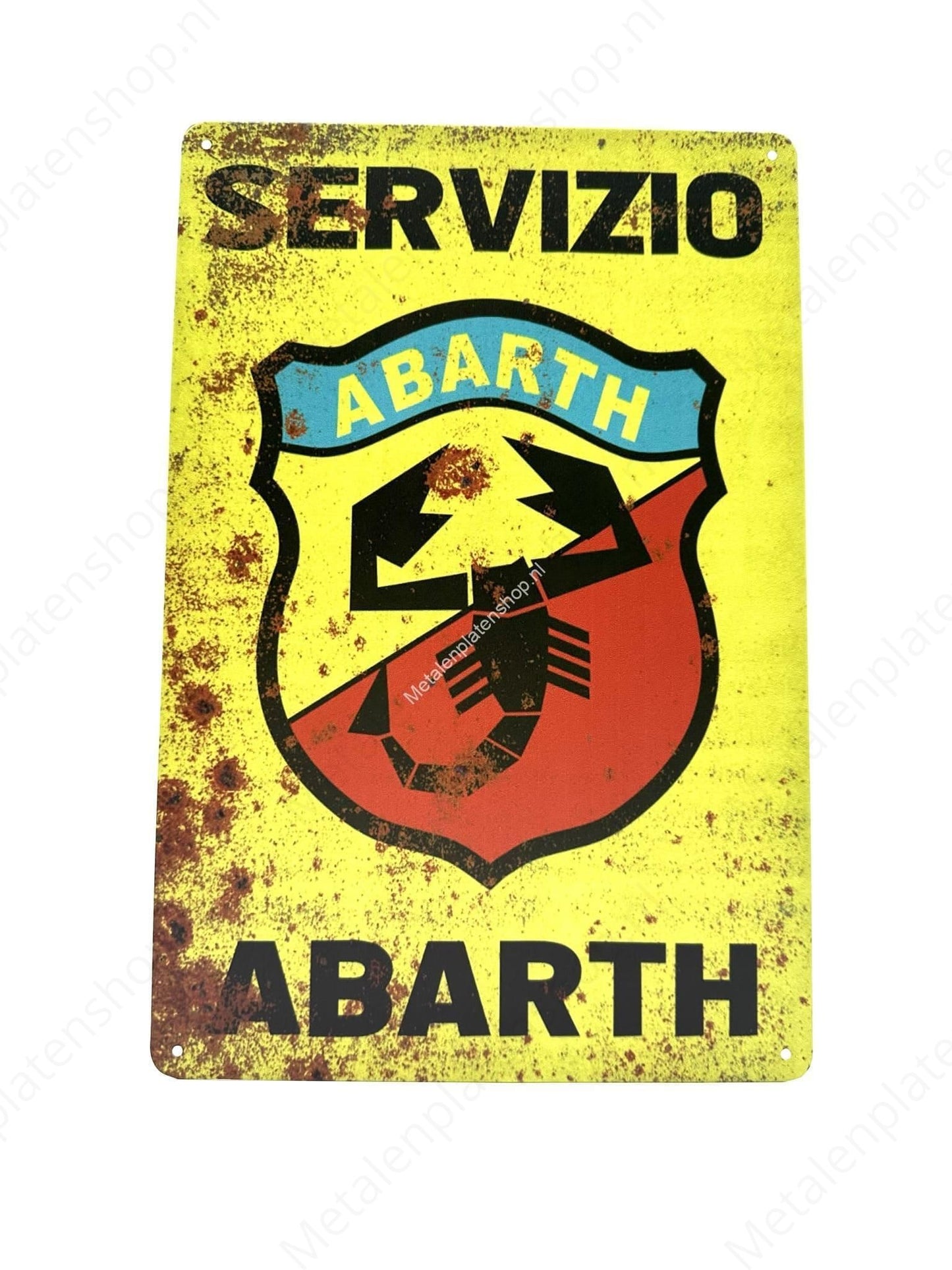 Servizio Abarth - Metal Wall Sign
