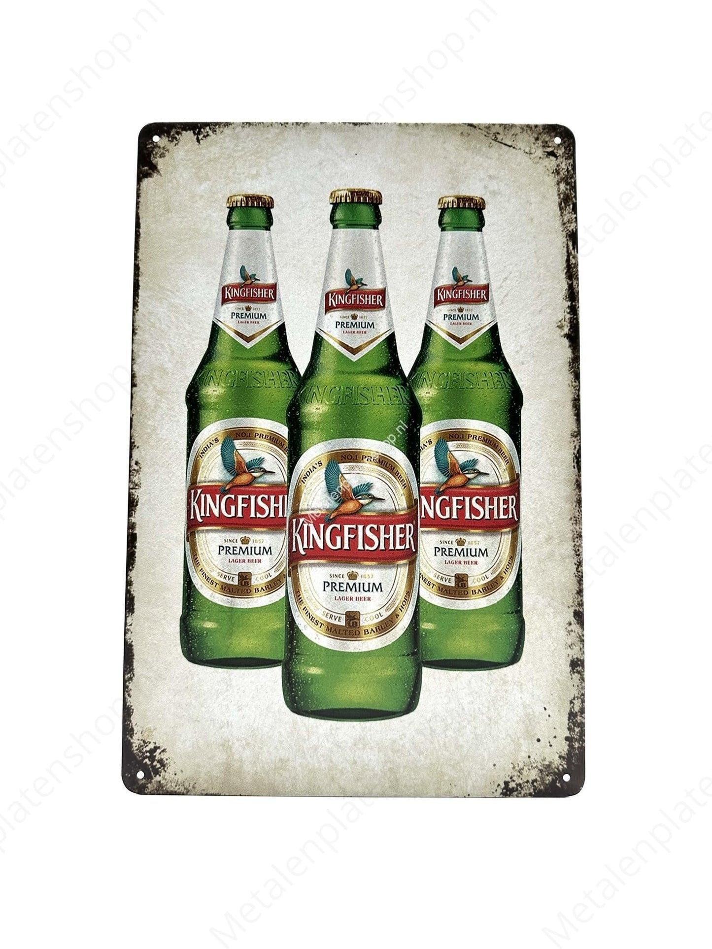 Kingfisher - Premium Lager Beer - Metal Wall Sign
