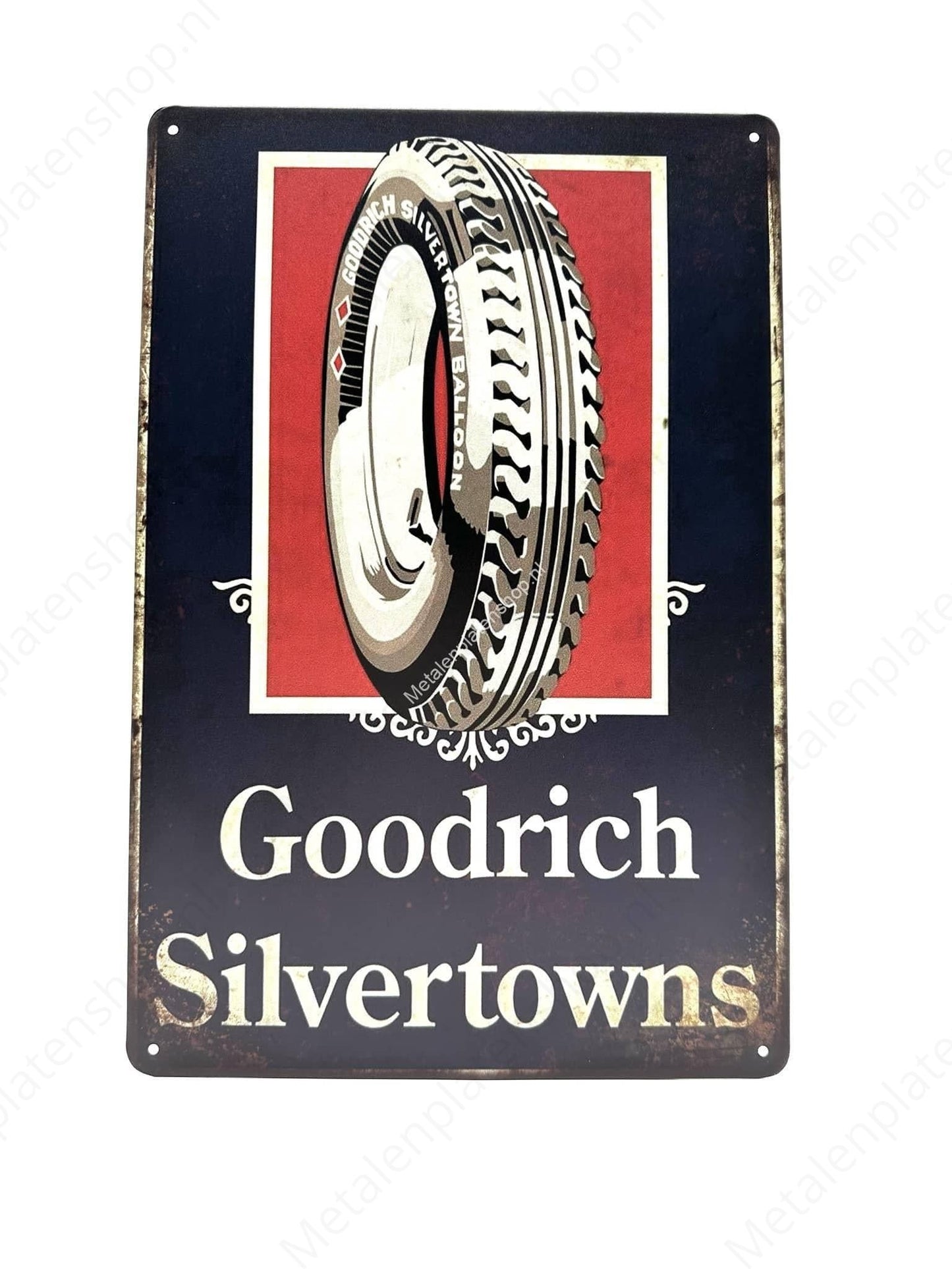 Goodrich Silvertowns - Metal Wall Sign