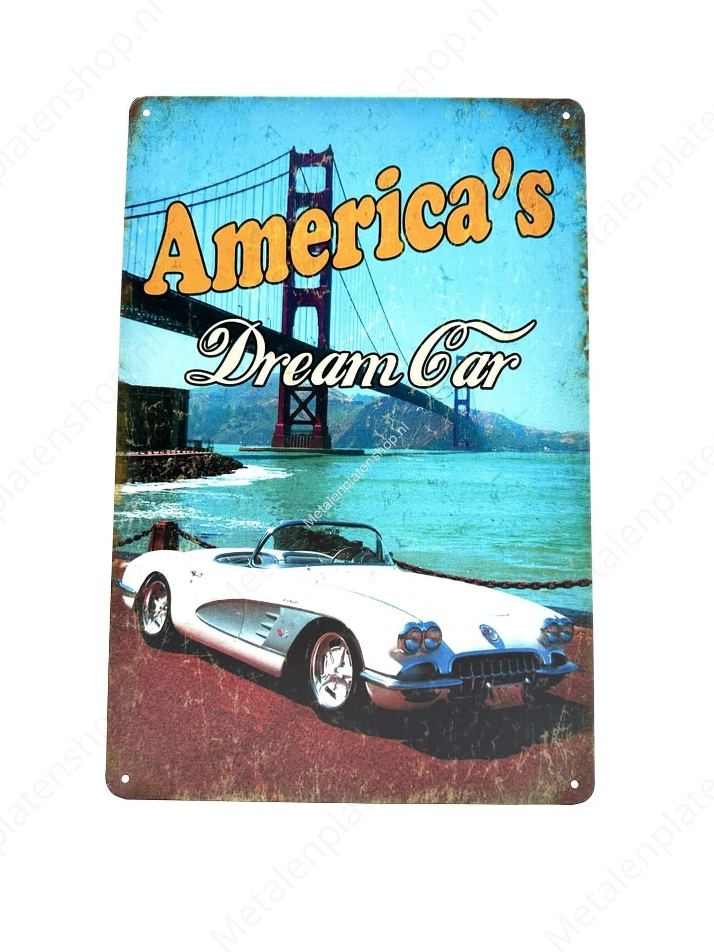 America's Dream Car - Metal Wall Sign