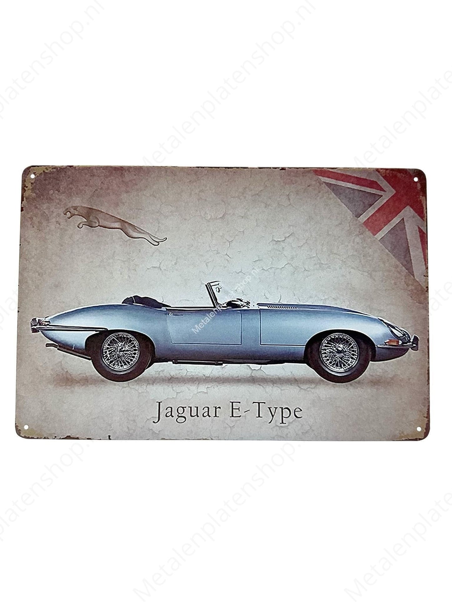 Jaguar E-Type - Metal Wall Sign