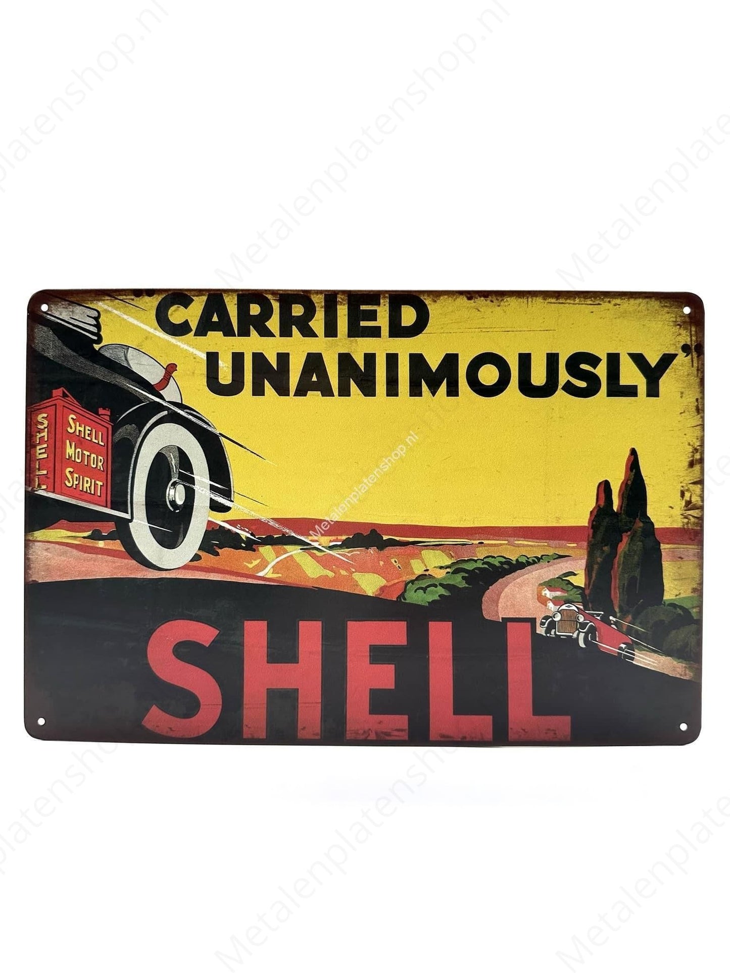 Carried Unanimously - Shell - Metal Wall Sign
