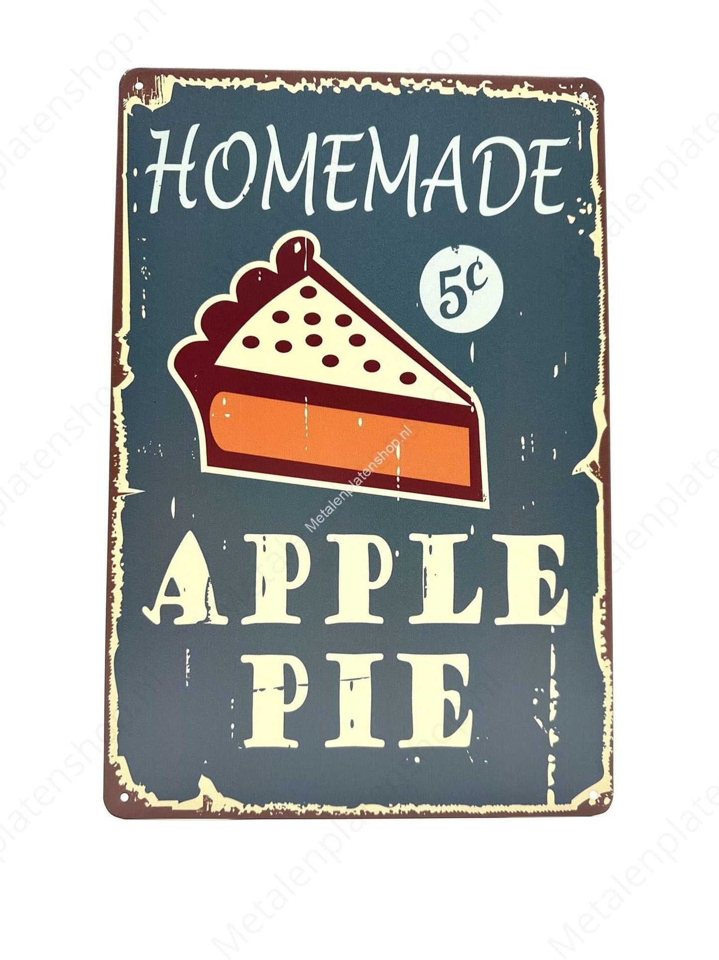 Homemade Apple Pie - Metal Wall Sign