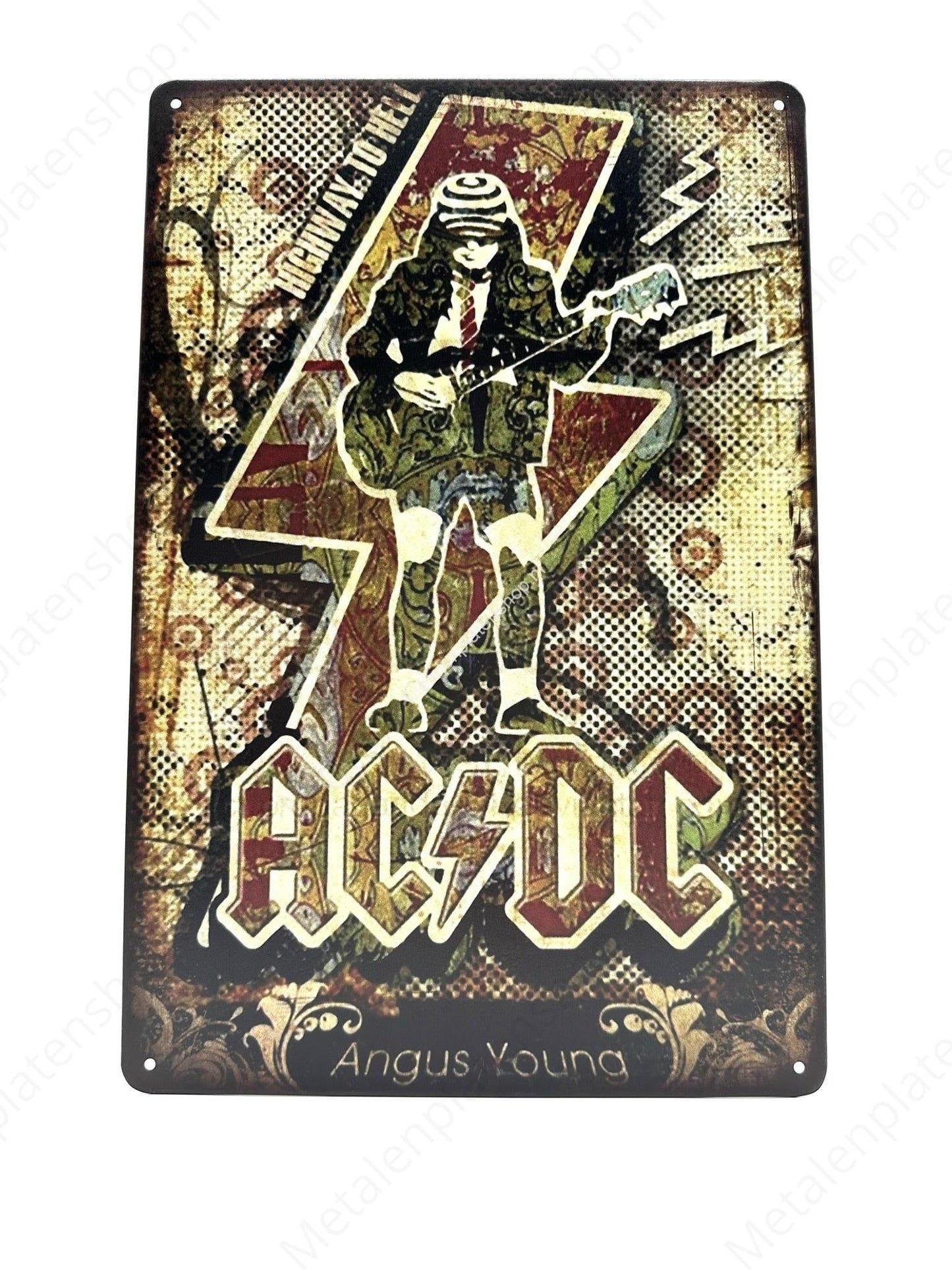 AC/DC - Angus Young - Metal Wall Sign