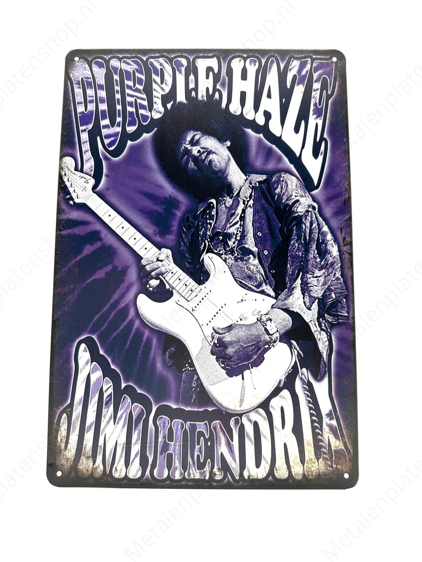 Purple Haze - Jimi Hendrix - Metal Wall Sign