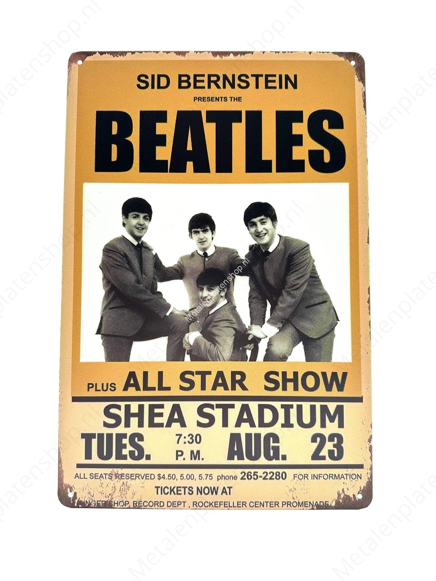 Beatles - All Star Show - Metal Wall Sign