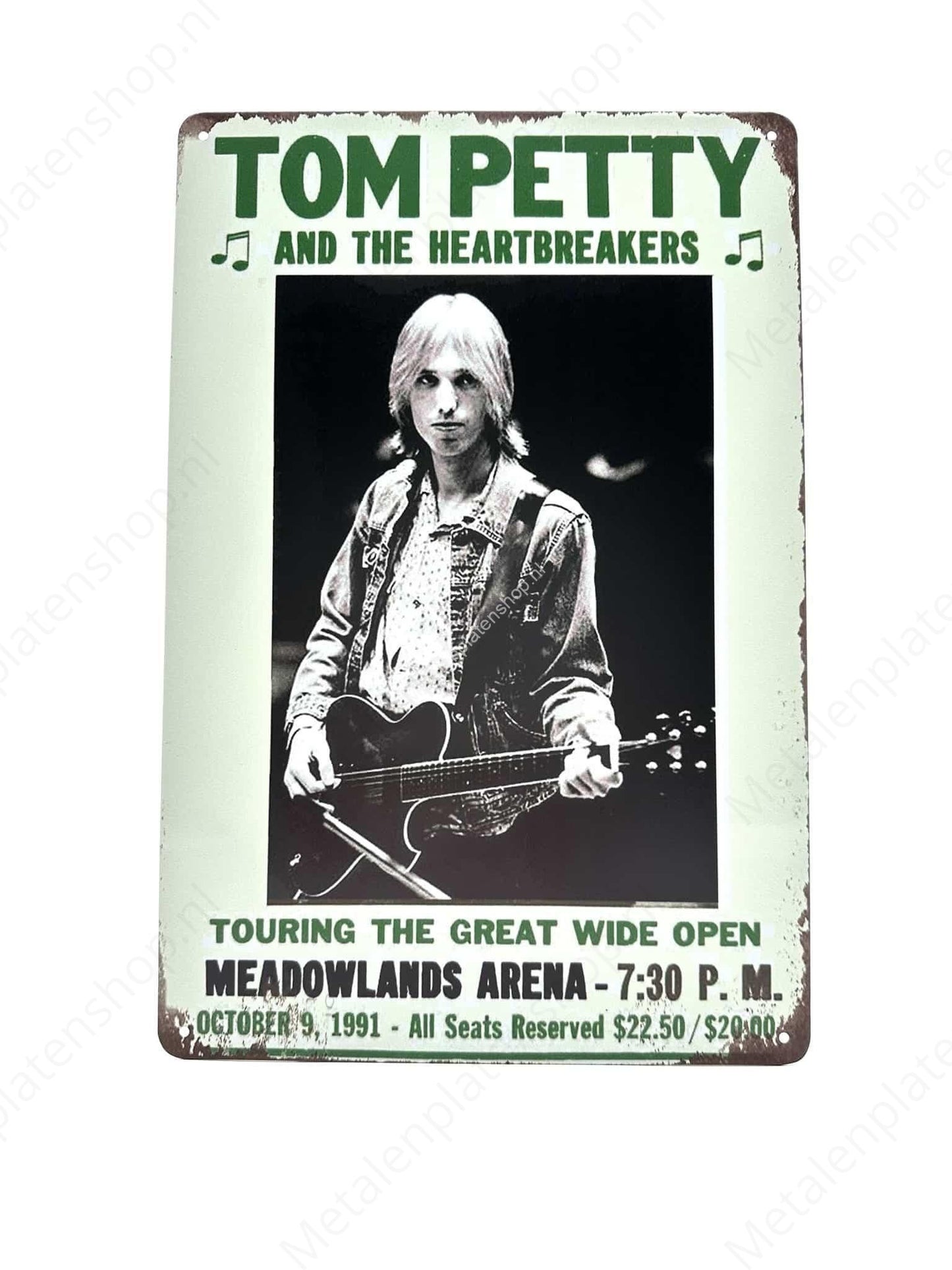 Tom Petty and the heartbreakers - Metal Wall Sign