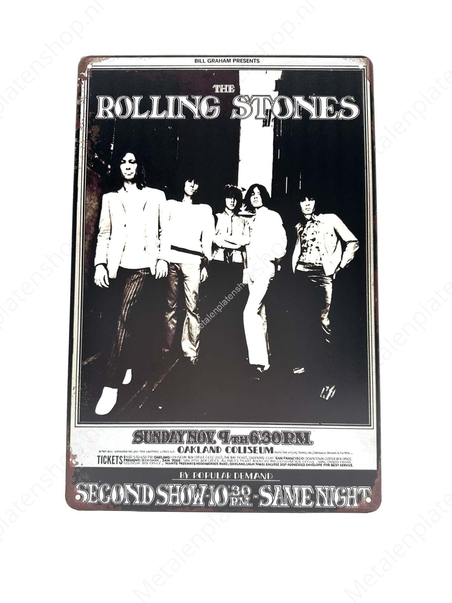 The Rolling Stones - Poster - Oakland Coliseum
