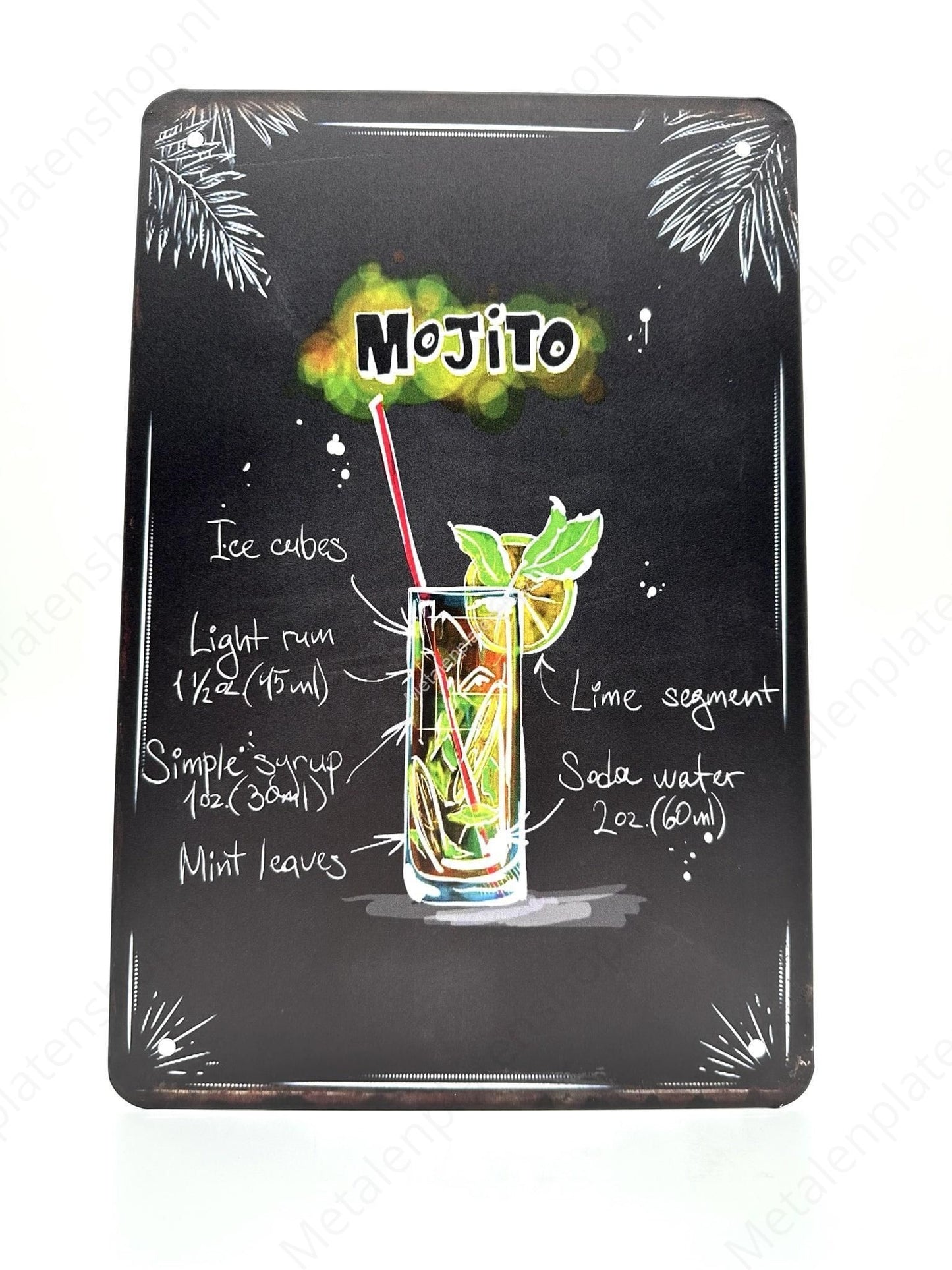 Mojito - Cocktails - Metal Wall Sign