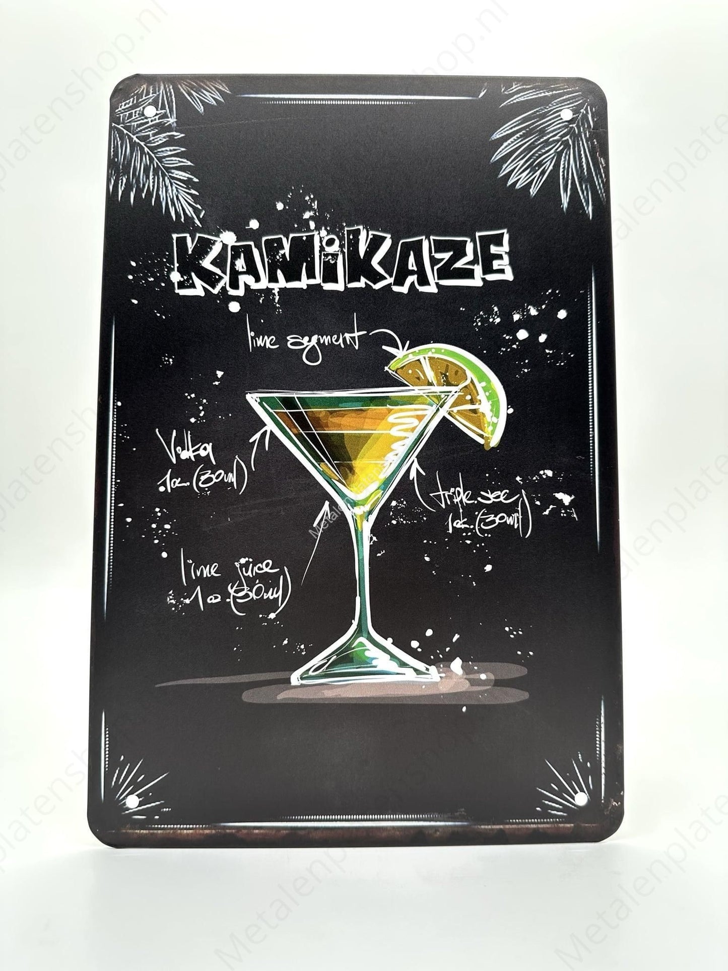 KamiKaze #1 - Cocktails - Metal Wall Sign