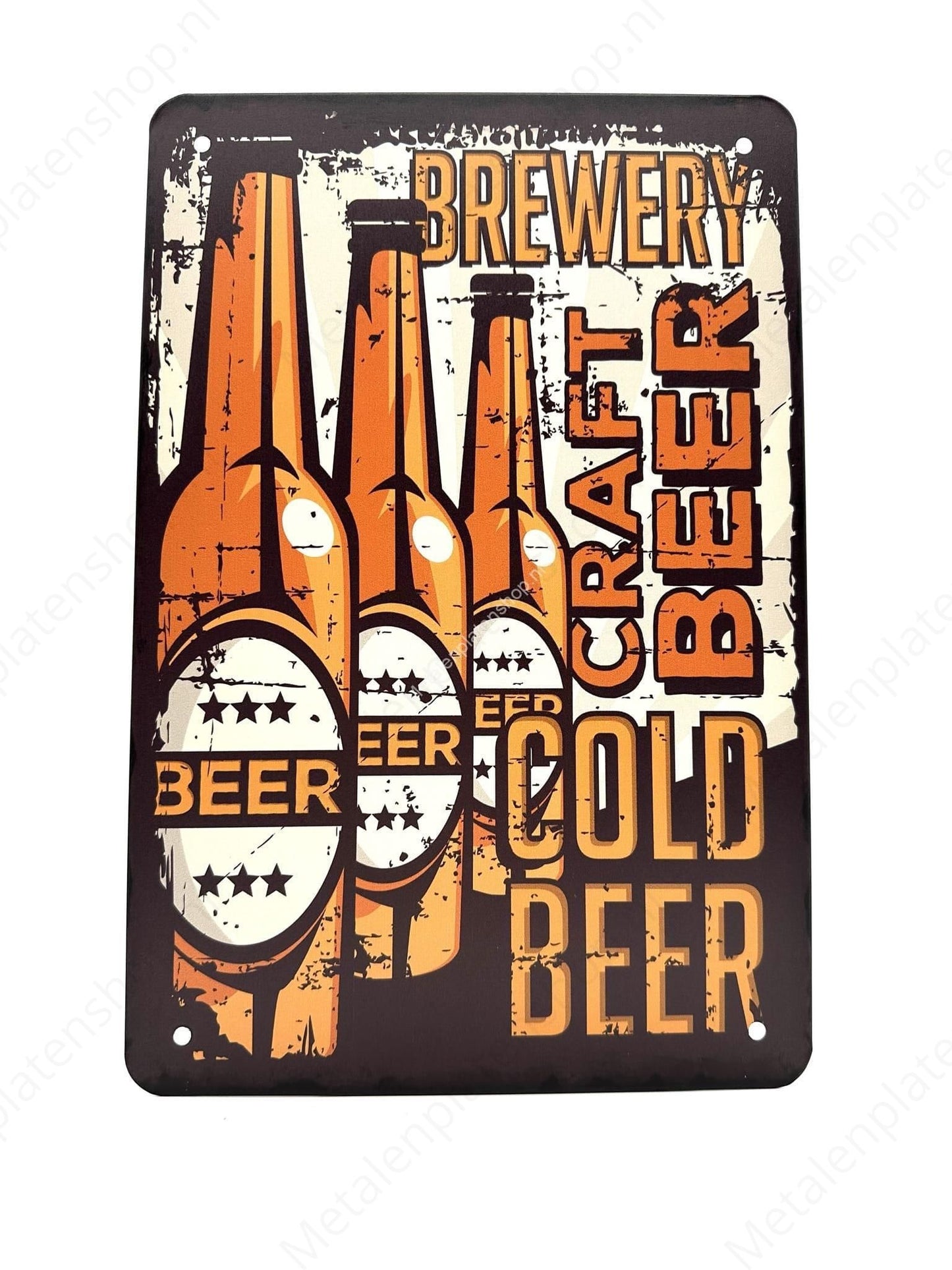 Brewery Craft Beer - Cold Beer - Metal Wall Sign