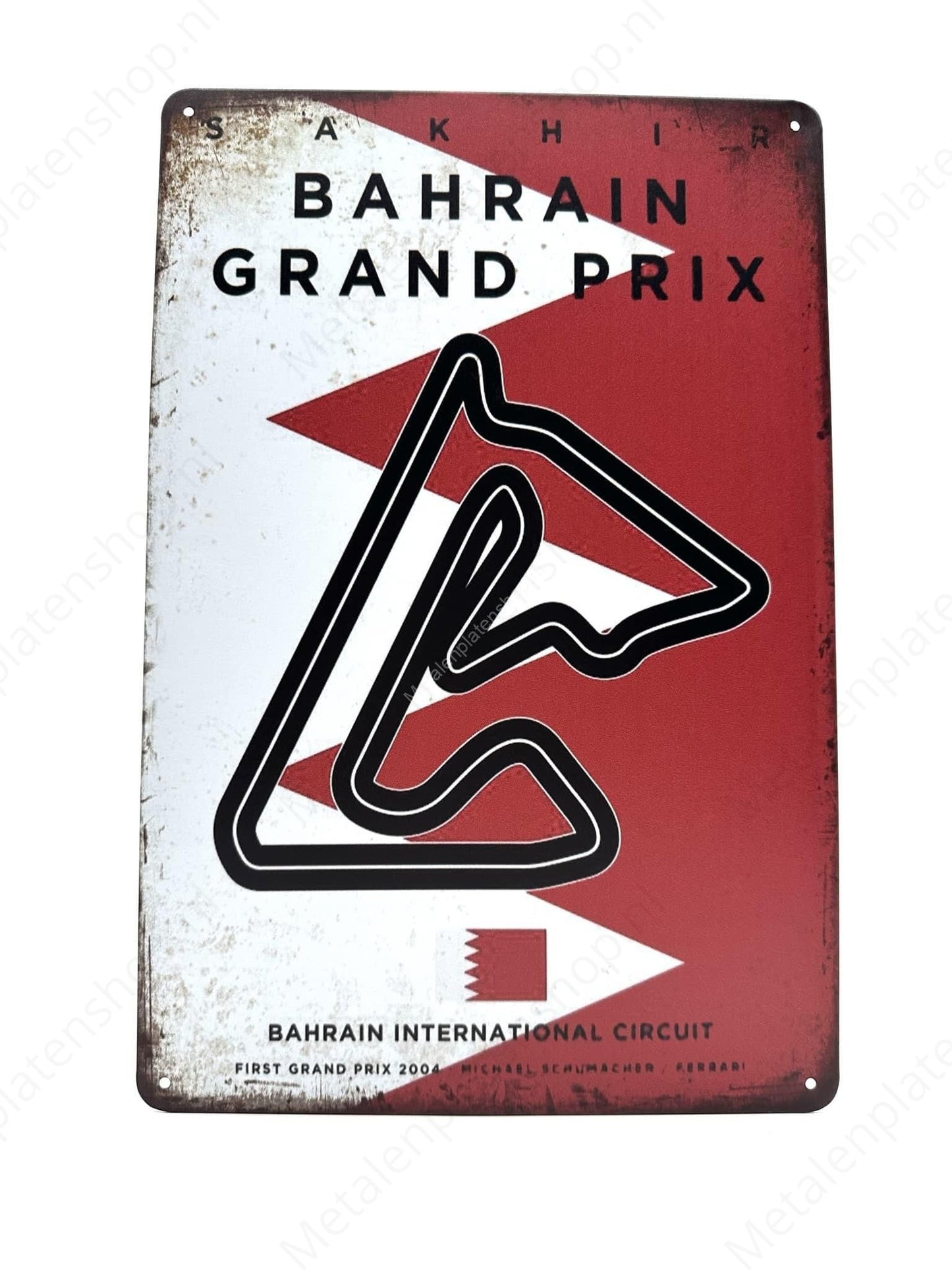 Bahrain International Circuit - Bahrain - Grand Prix - Metal Wall Sign