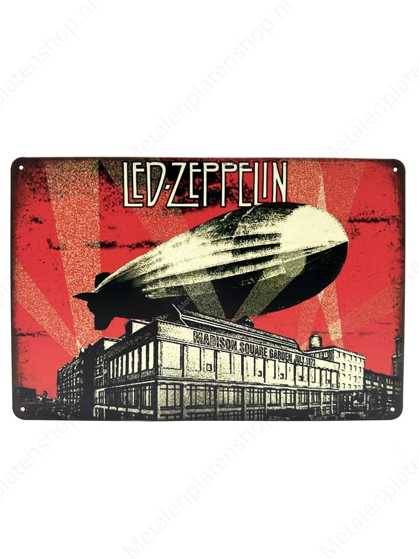 LED Zeppelin - Madion Square Garden - Metal Wall Sign