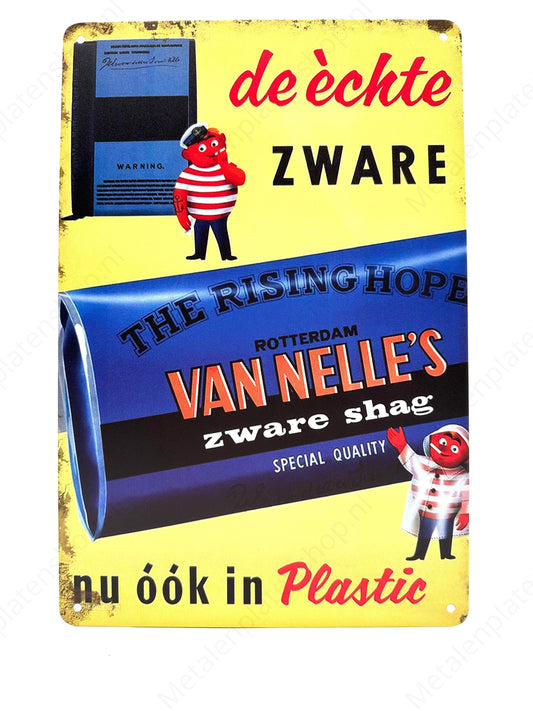 De échte zware van nelle nu ook in plastic - Wandbord