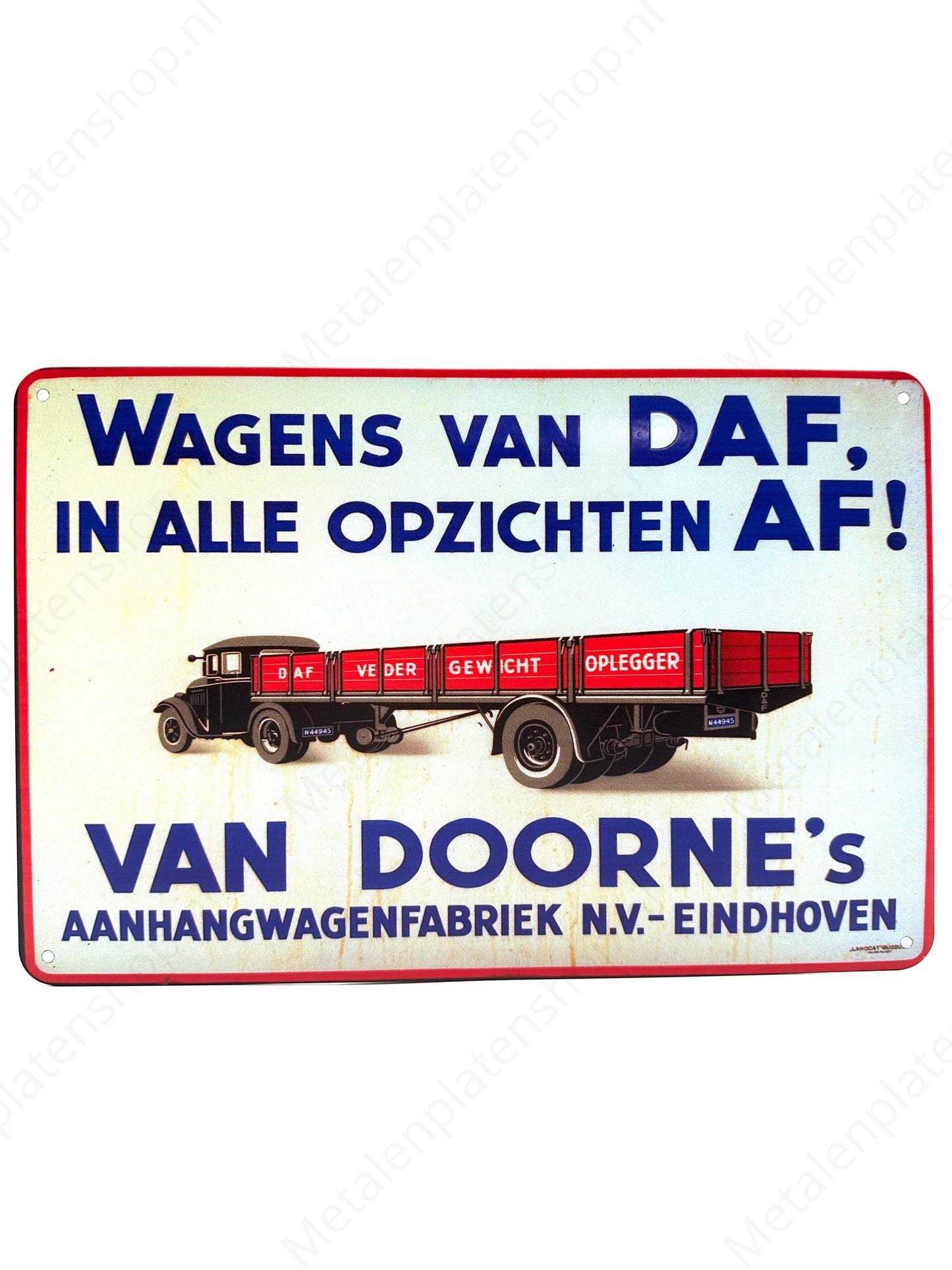 Wagens van DAG in alle opzichten AF! Van Doorne's Aanhangwagenfabriek