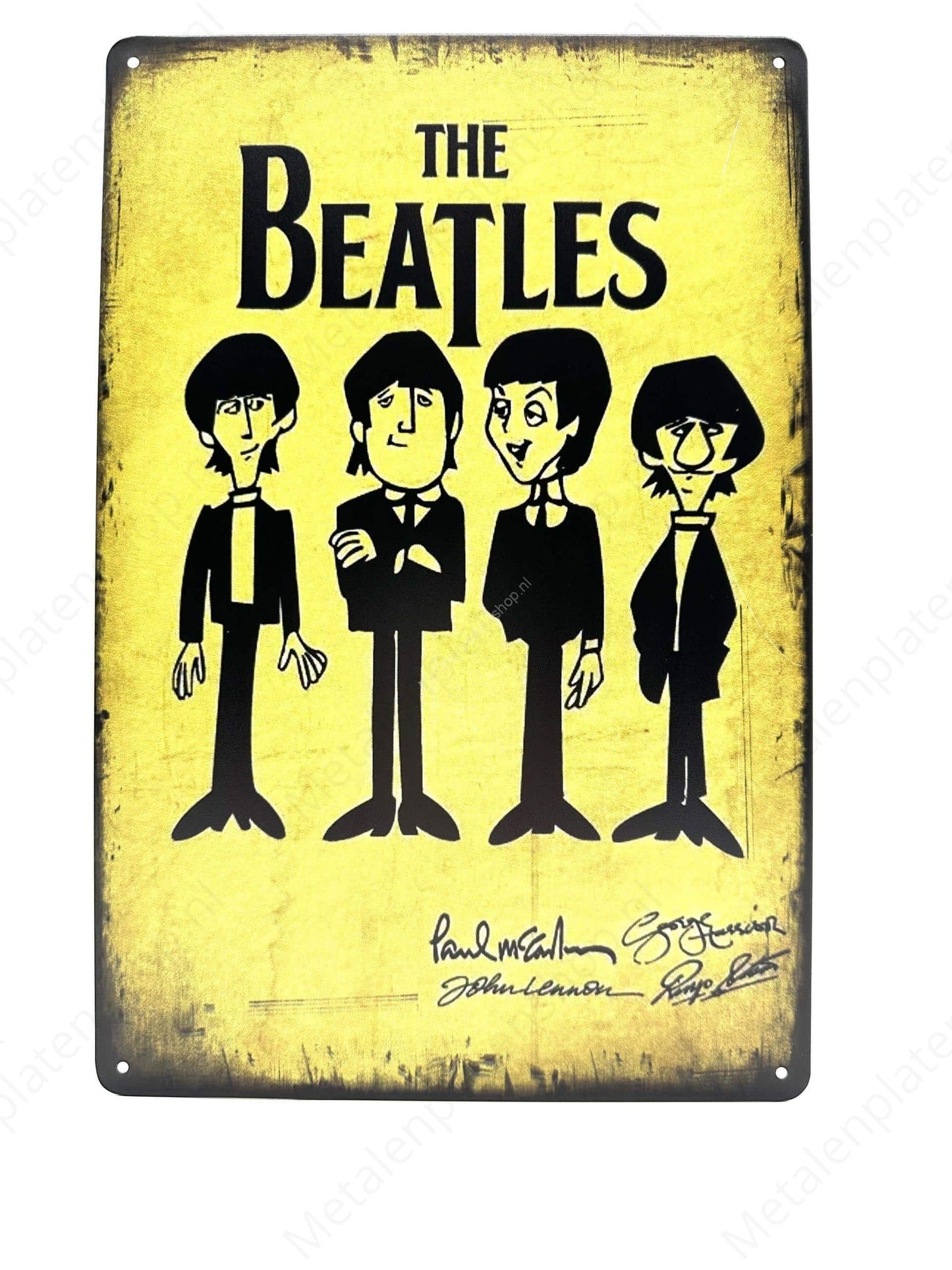 The Beatles - Metal Wall Sign