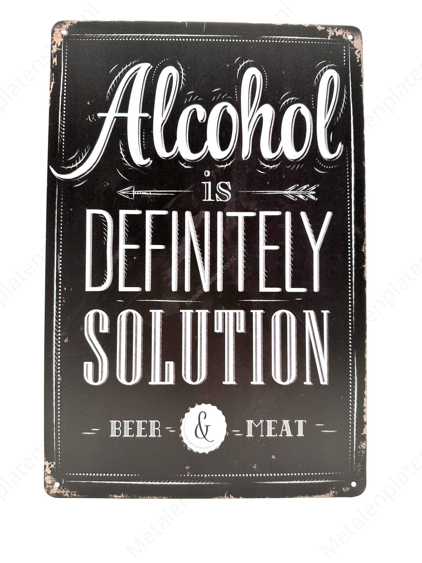 Alcohol is definitely a solution - beer & meat