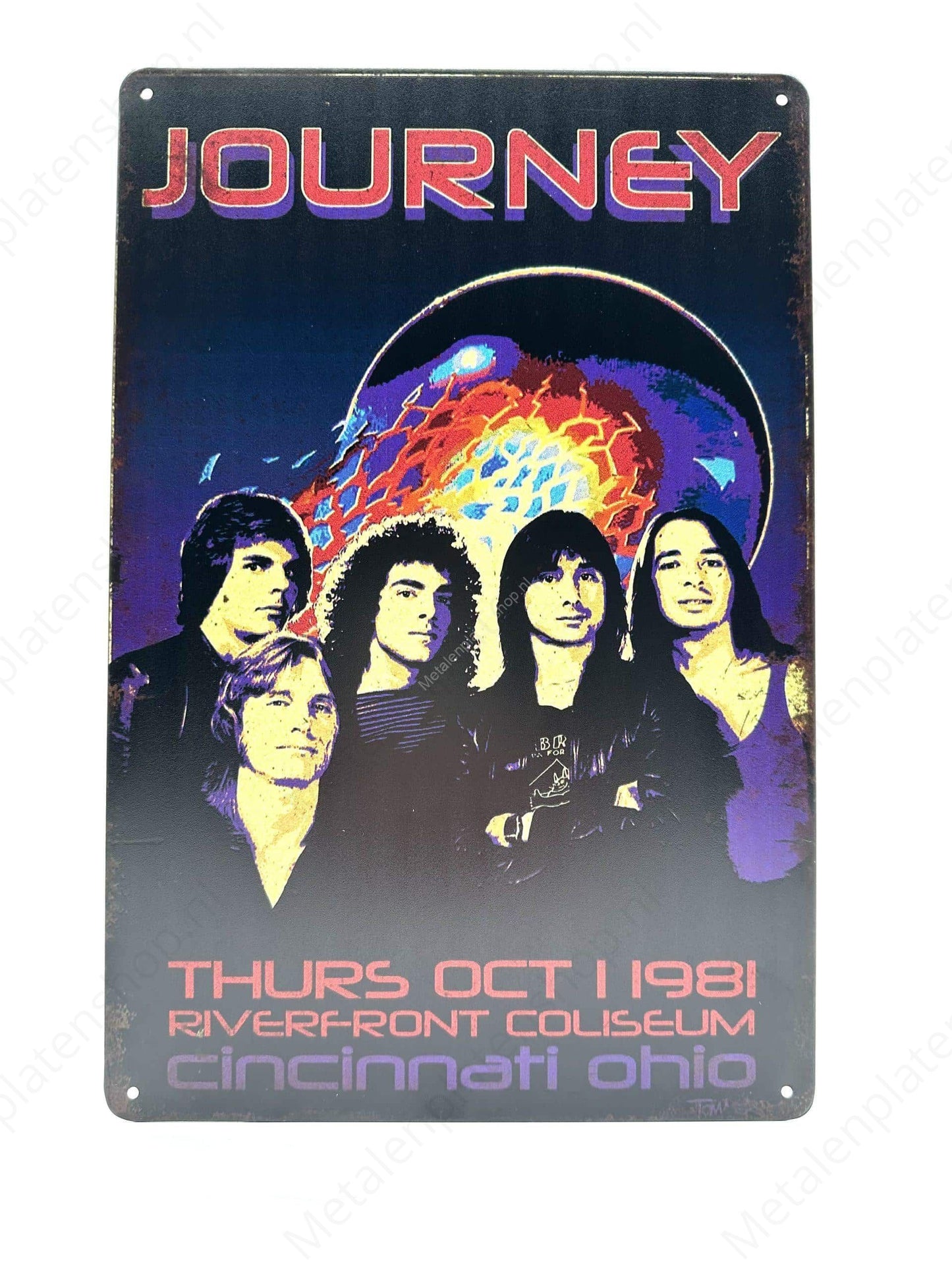 Journey 1981 - Metal Wall Sign