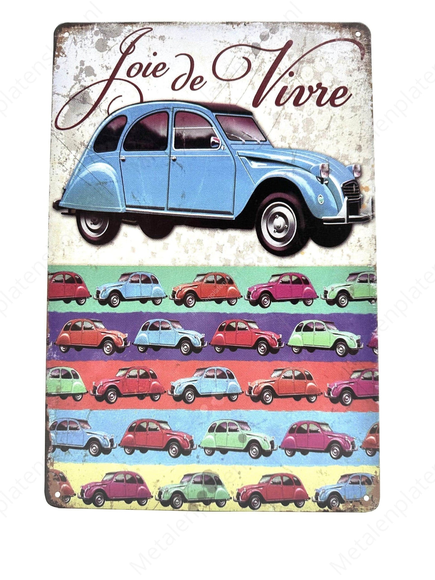 Joie de Vivre - Metal Wall Sign