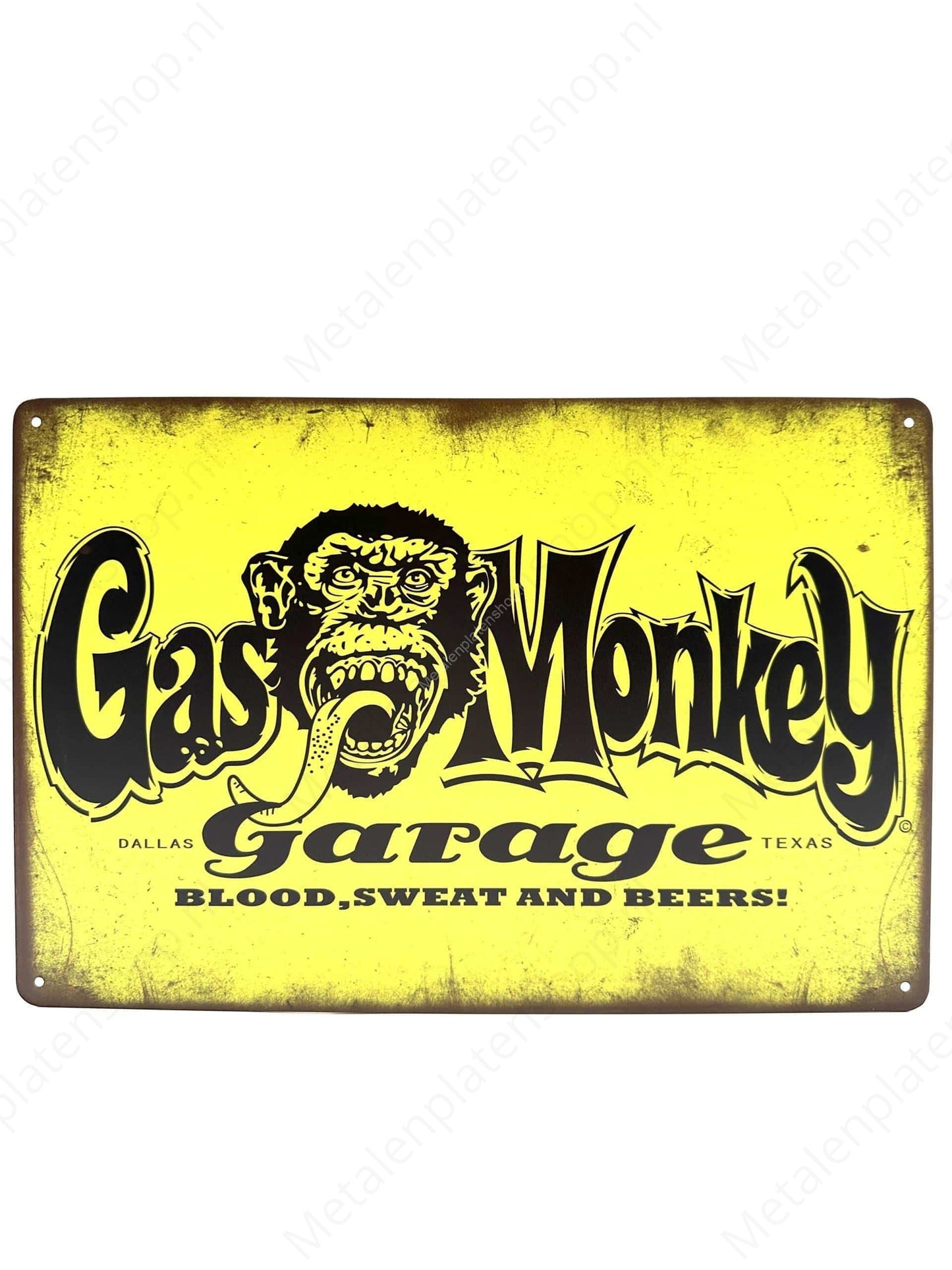 Gas Monkey - Metal Wall Sign