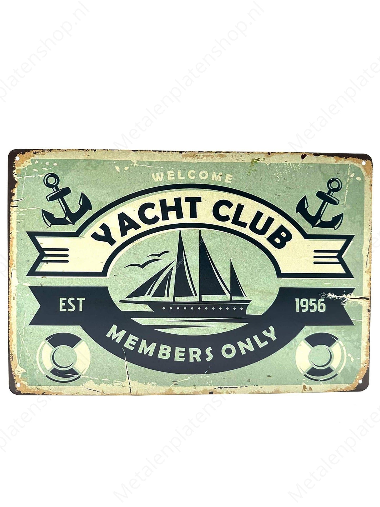Yacht Club - Metal Wall Sign