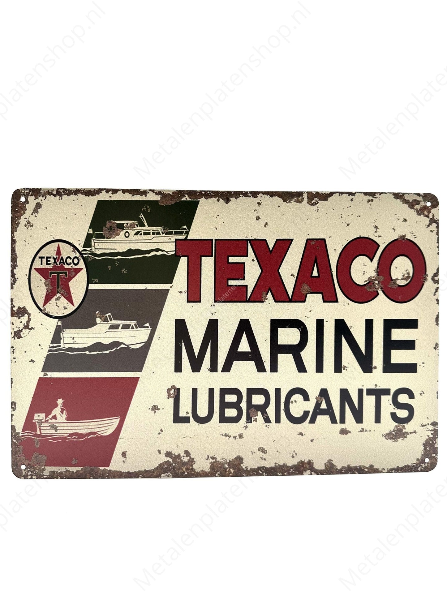 Texaco Marine - Metal Wall Sign
