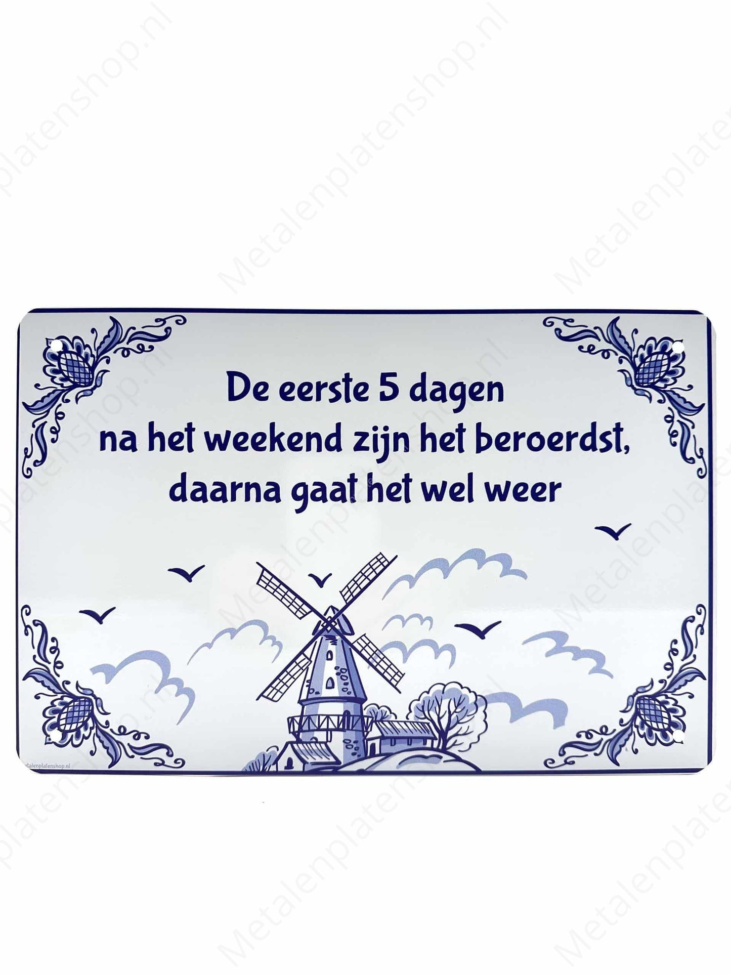 De eerste 5 dagen na het weekend zijn het beroerdst, daarna gaat het wel weer