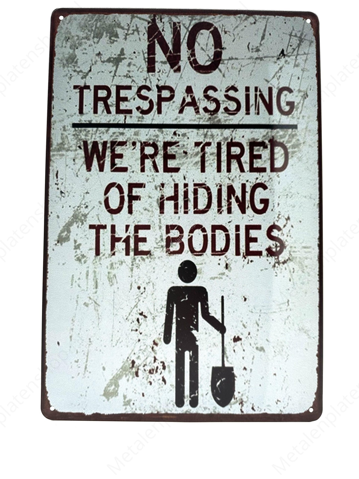 No Trespassing - Metal Wall Sign