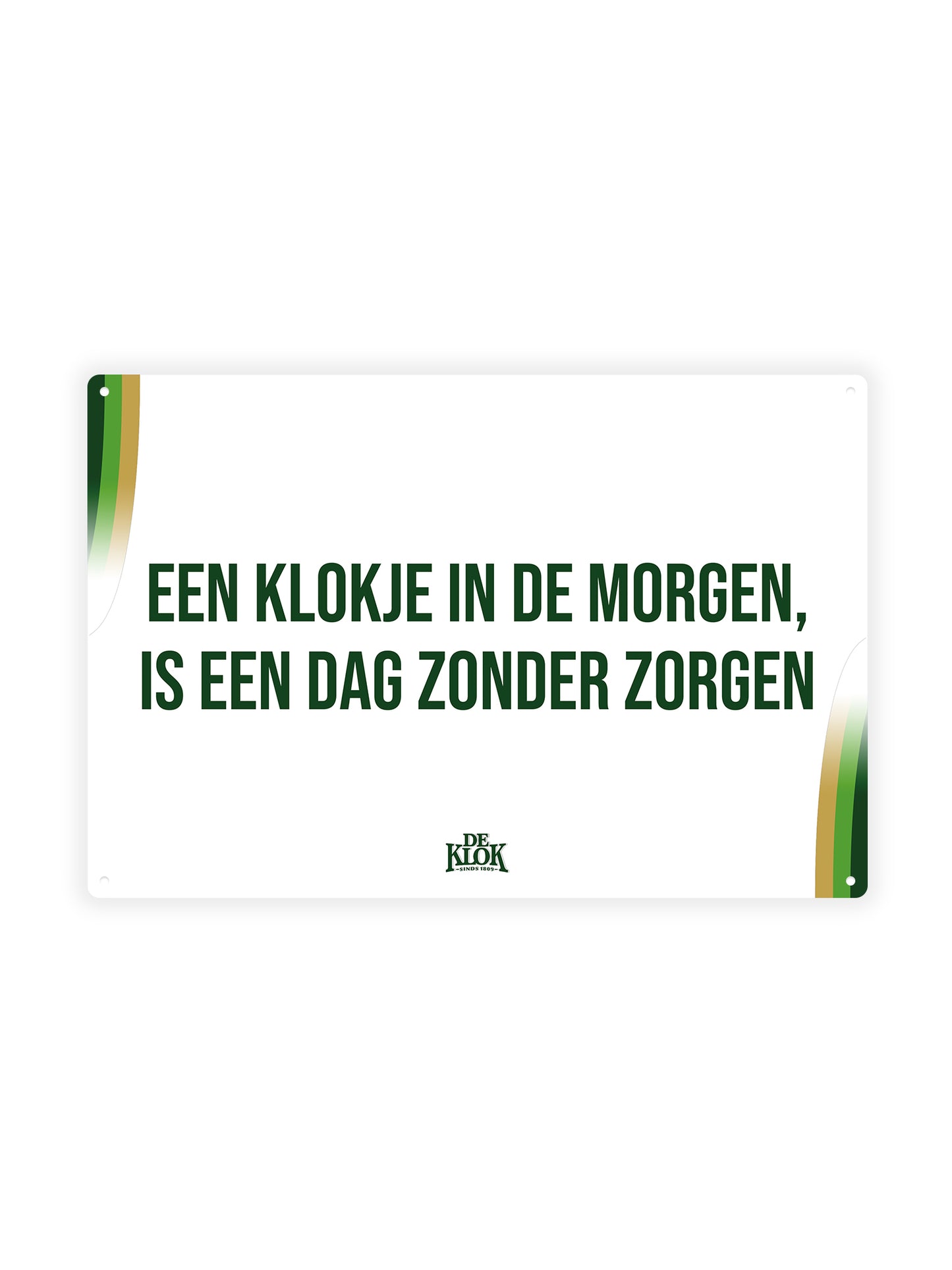 Een klokje in de morgen, is een dag zonder zorgen - De Klok