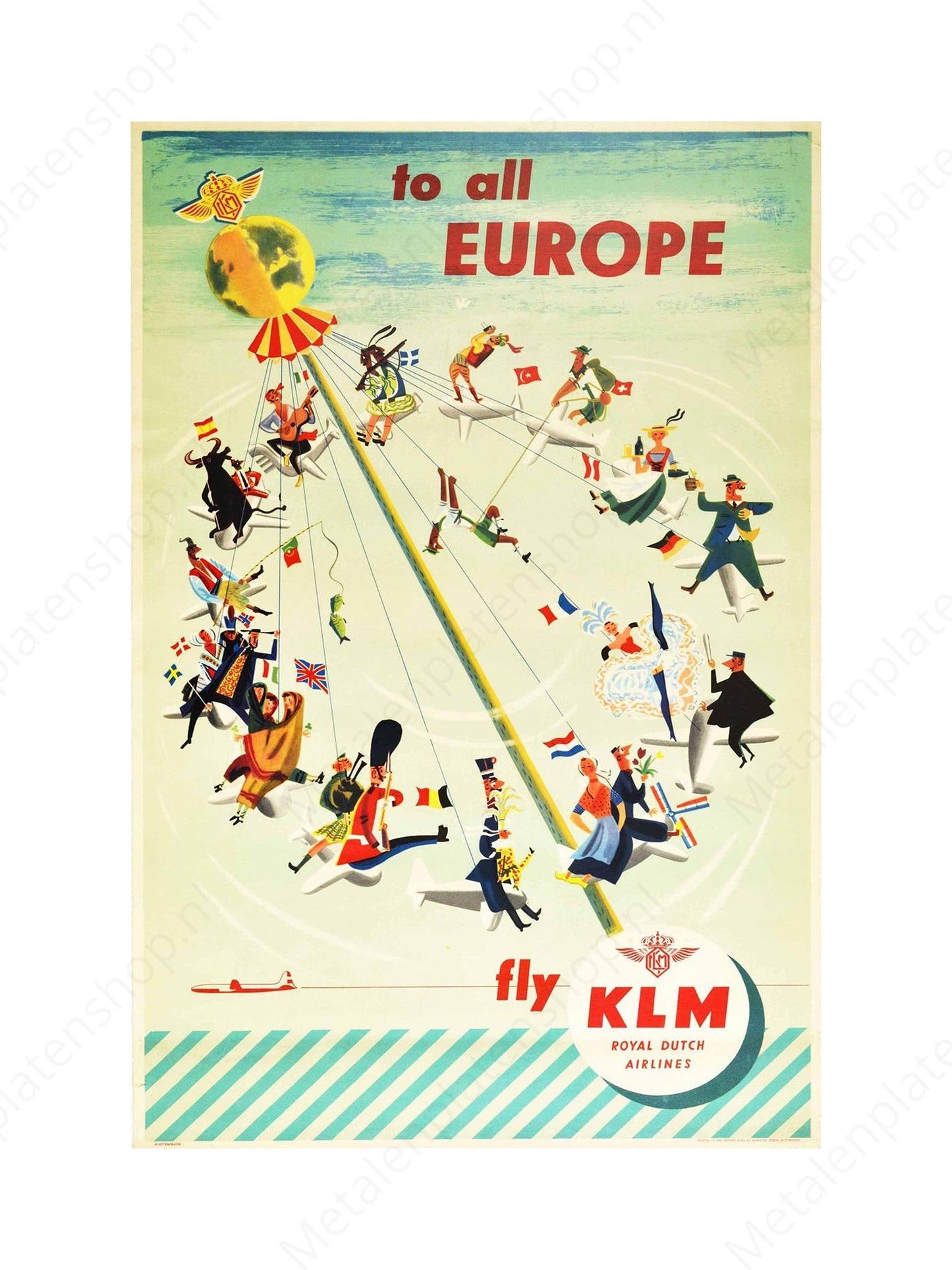 KLM - to all Europe, fly KLM