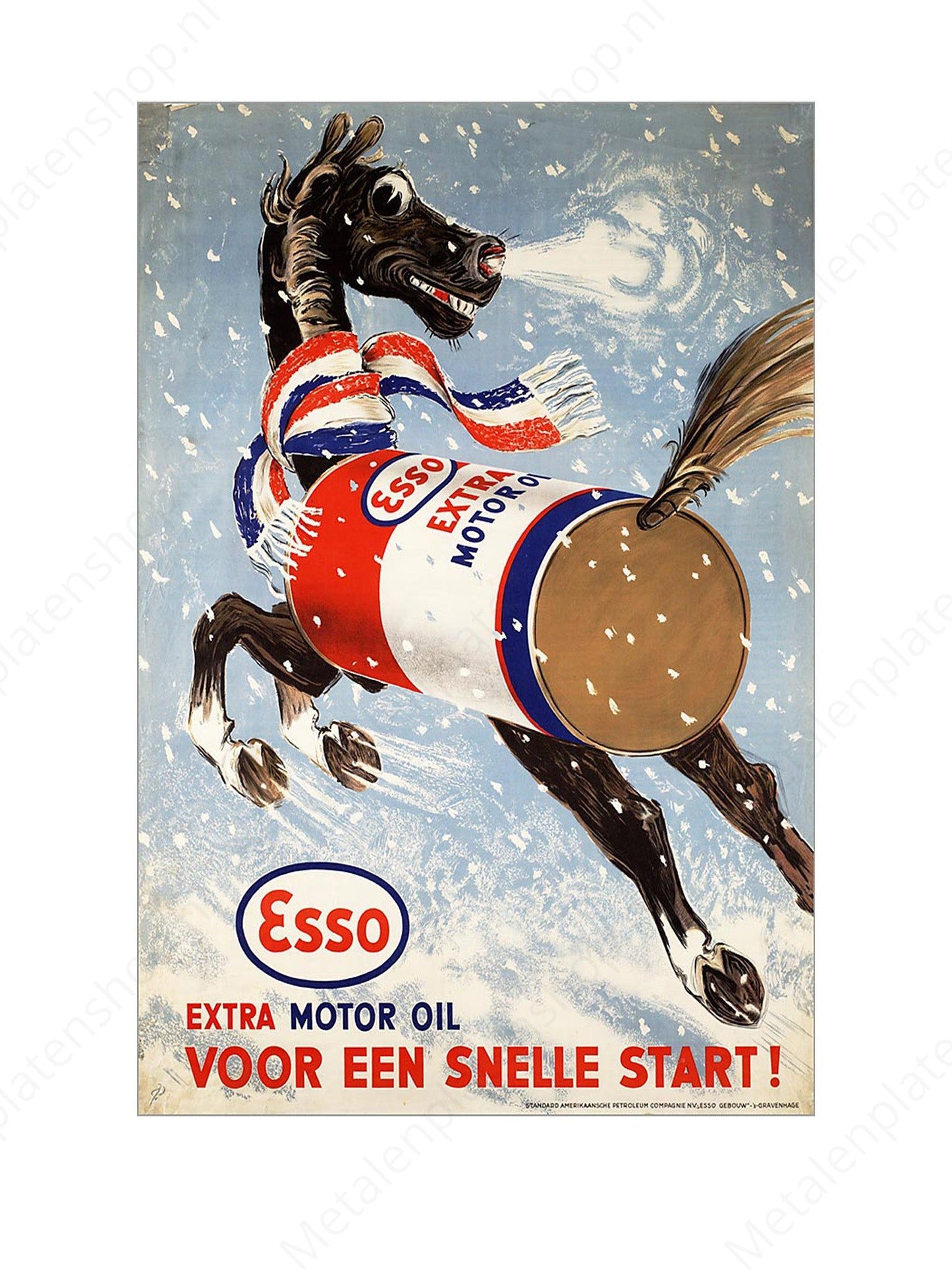 ESSO - Extra Motor Oil - For a quick start - Nostalgic