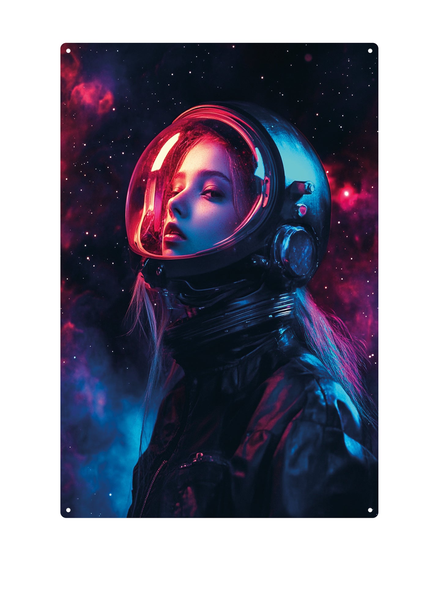Woman in spacesuit