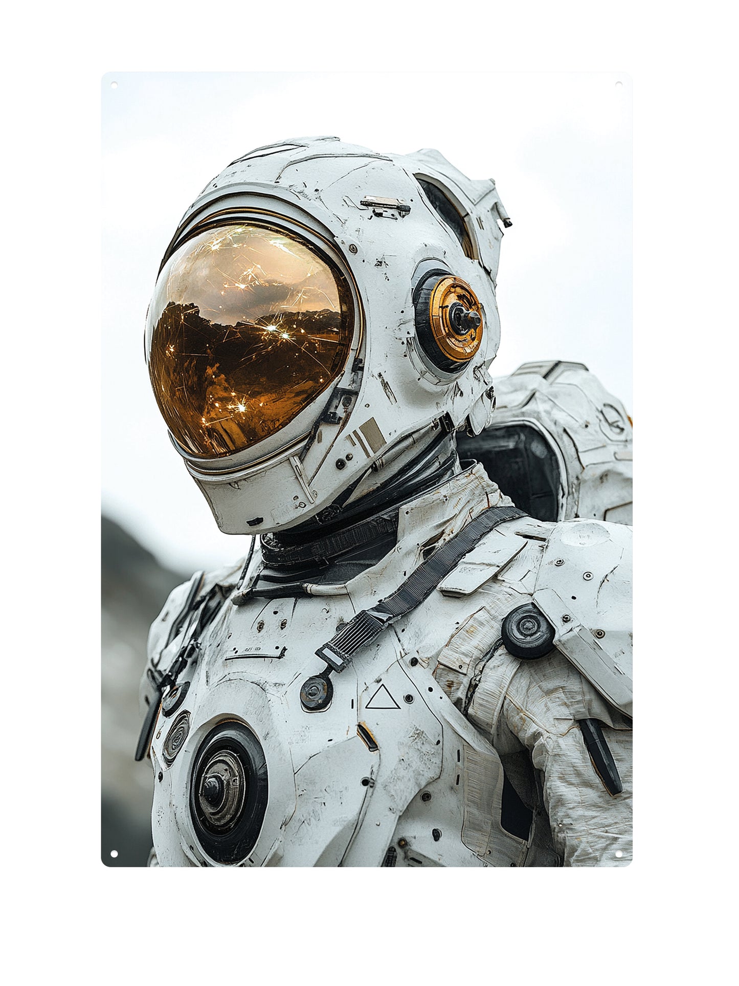 White gold spacesuit
