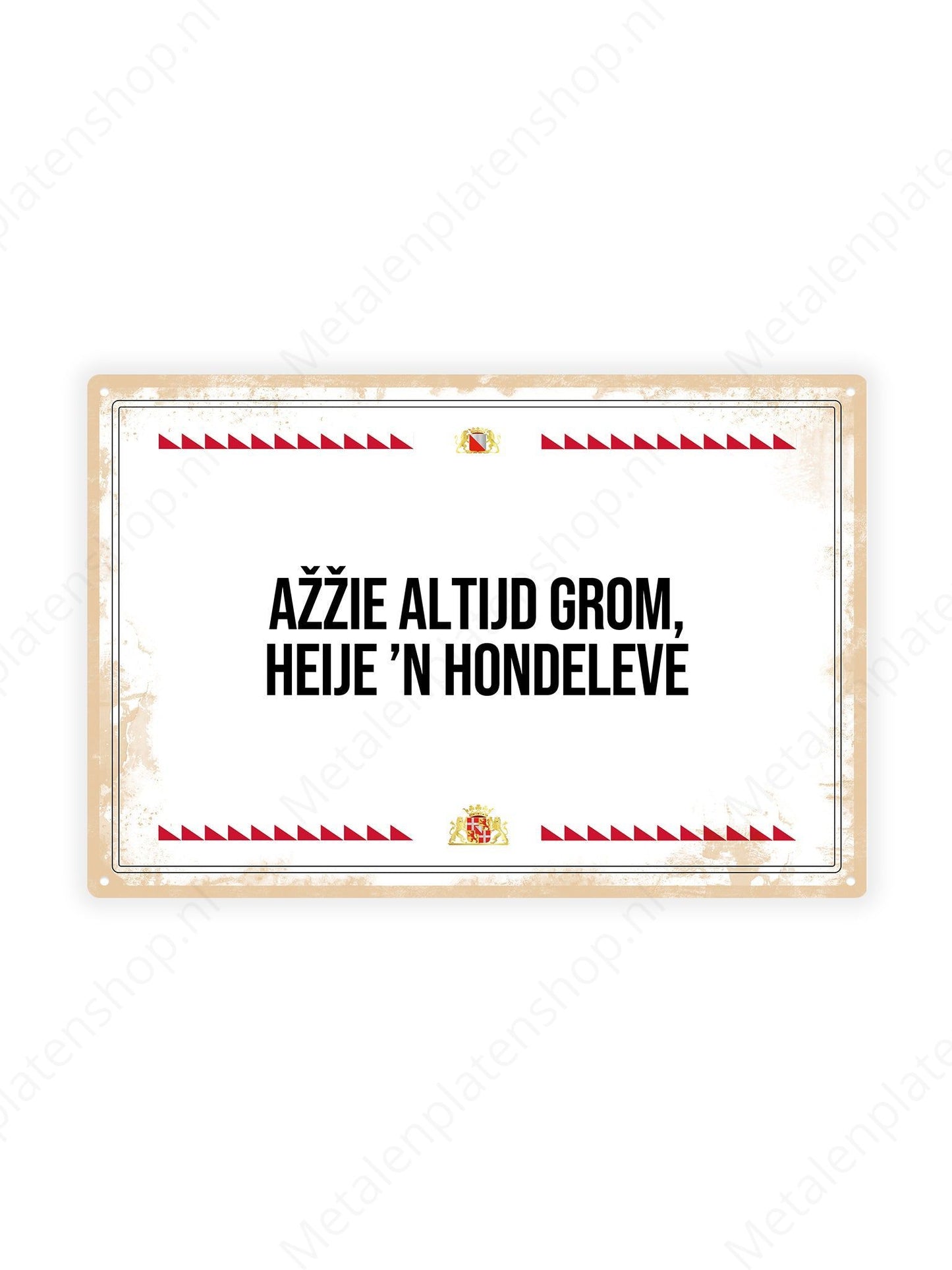 Azze altijd grom, heije 'n hondeleve - Utrechtse Teksten