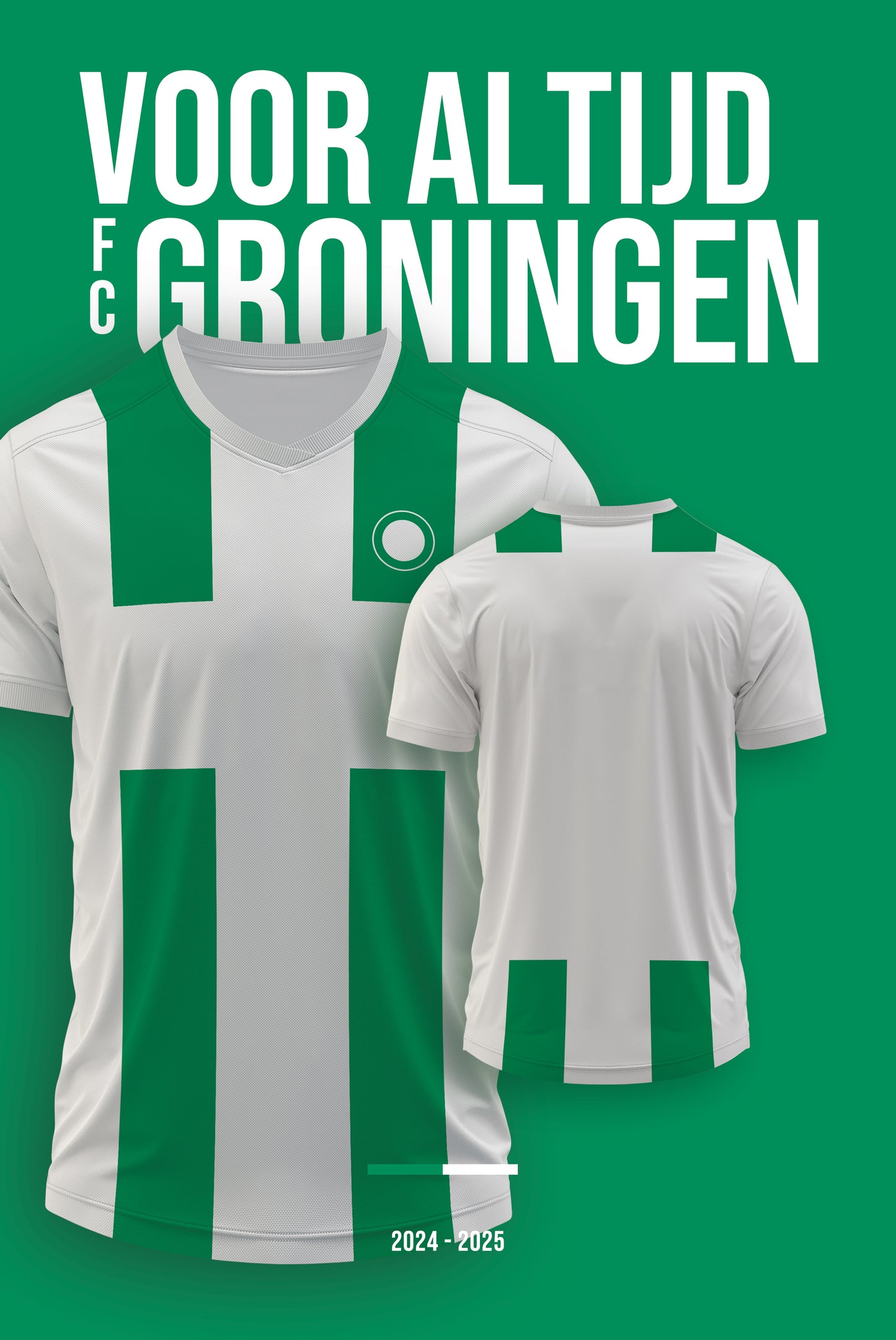 Fußballtrikot Bord Groningen mit eigenem Namen und Rückennummer – 2024/2025