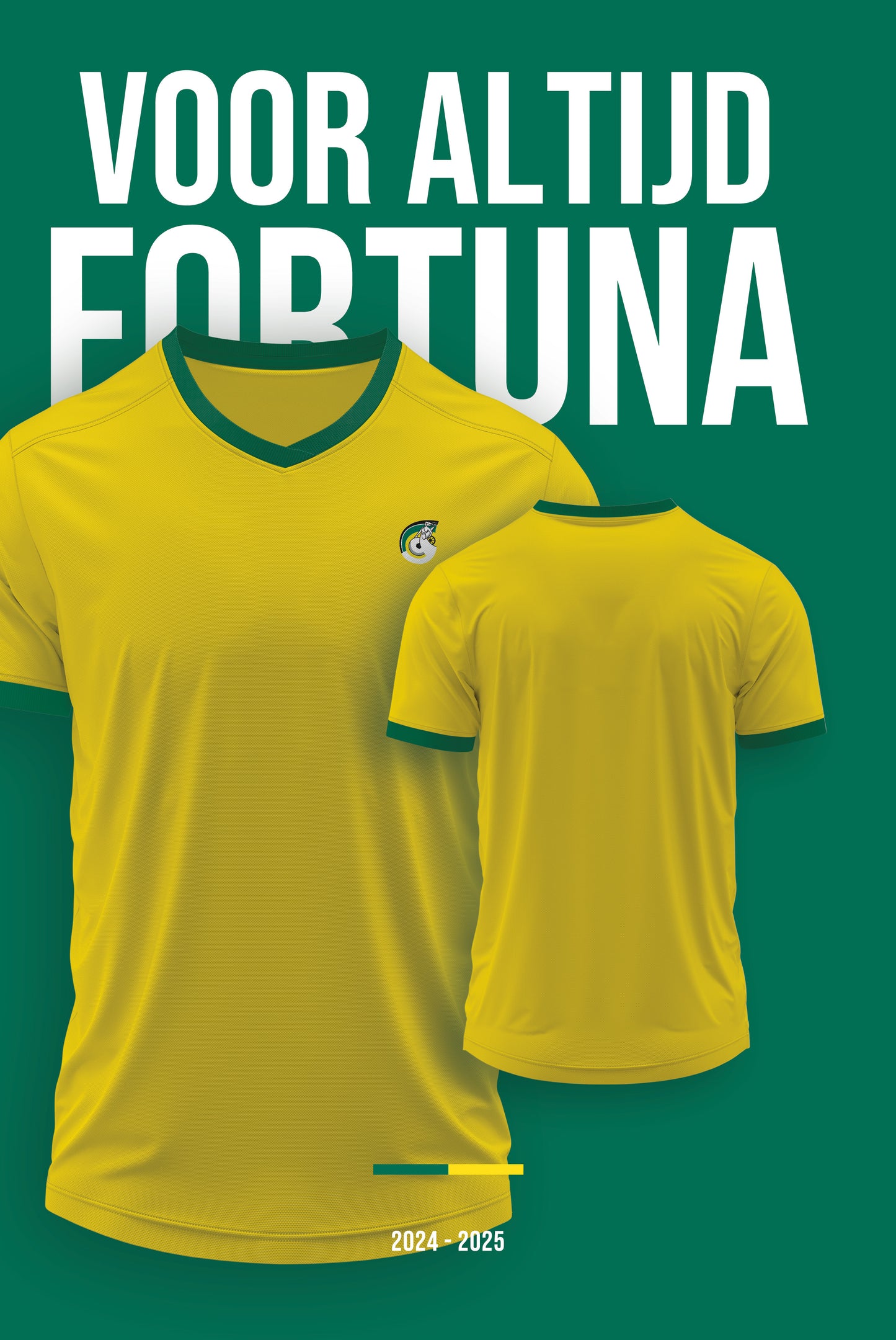 Fußballtrikot Board Fortuna Sittard mit eigenem Namen und Rückennummer - 2024/2025