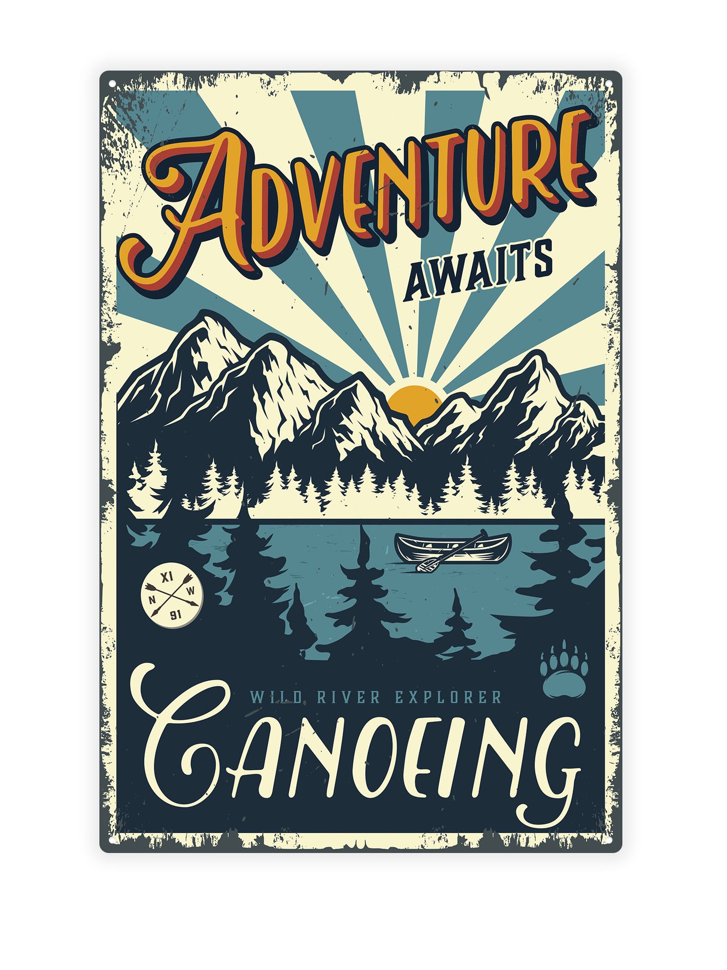 Adventure awaits wild river explorer canoeing