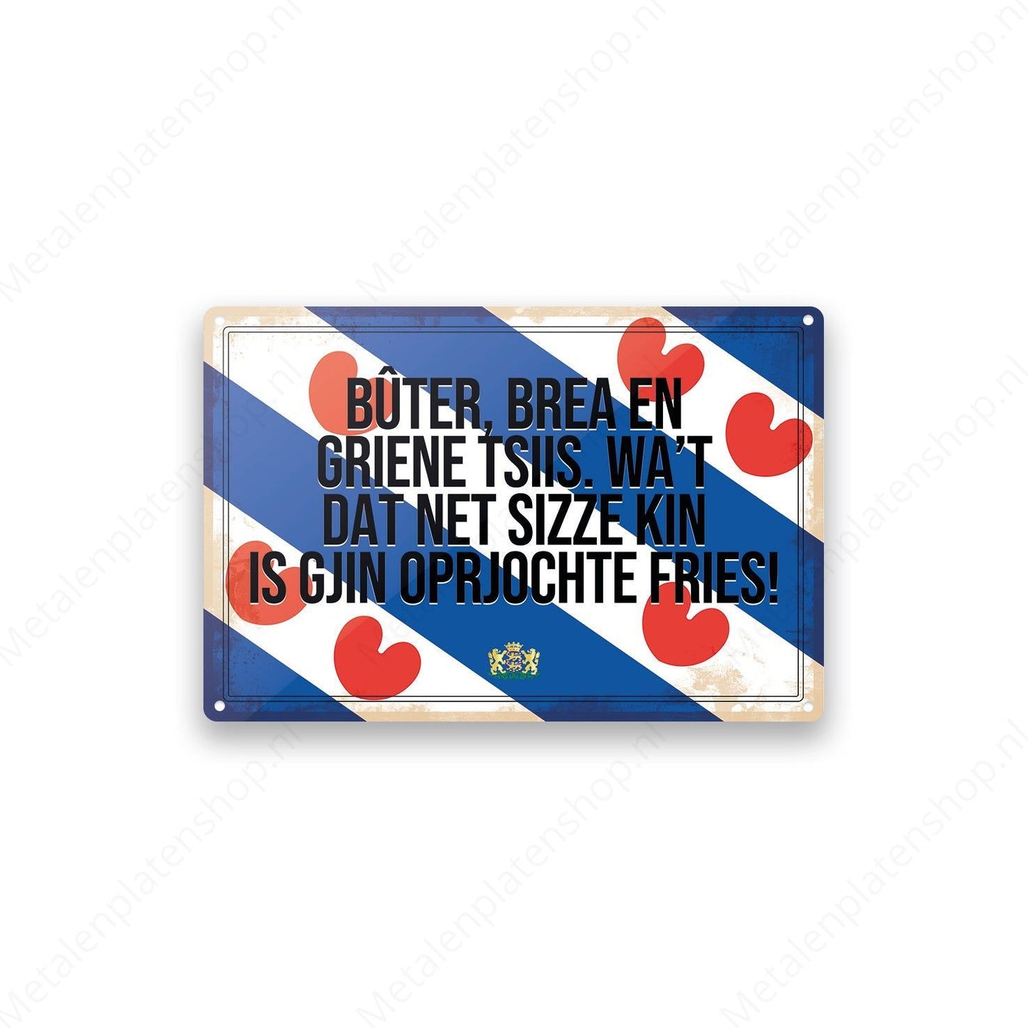 Bûter, brea en griene tsiis - Frieslandse Borden